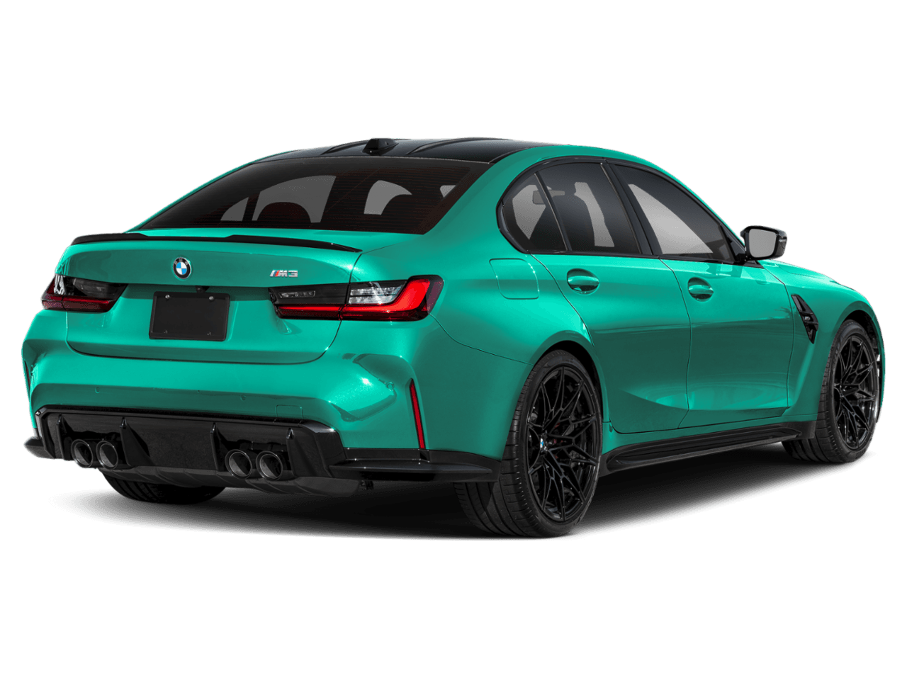 2025 BMW M3  - Rear 3/4, facing to the right