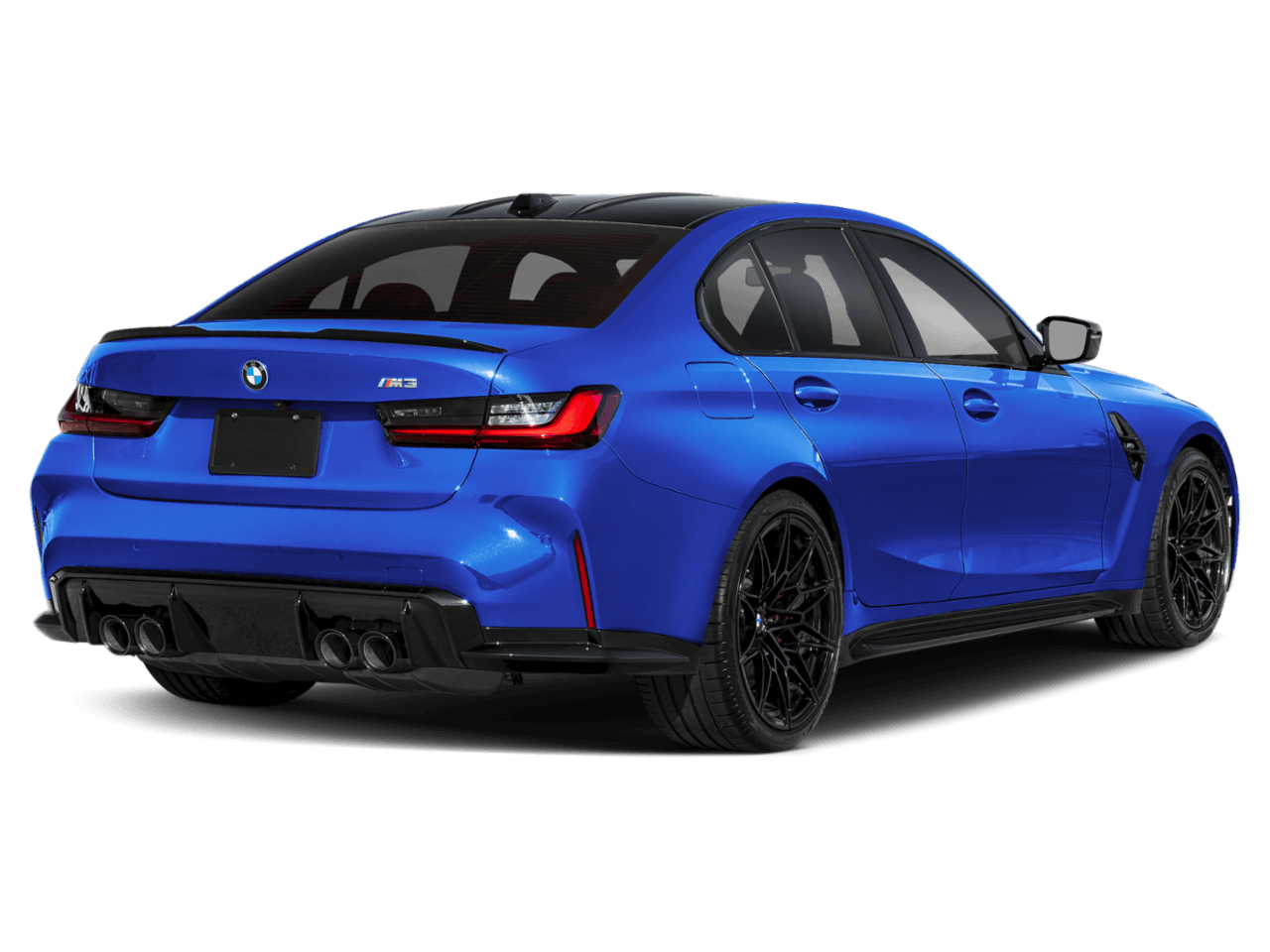 2025 BMW M3  - Rear 3/4, facing to the right