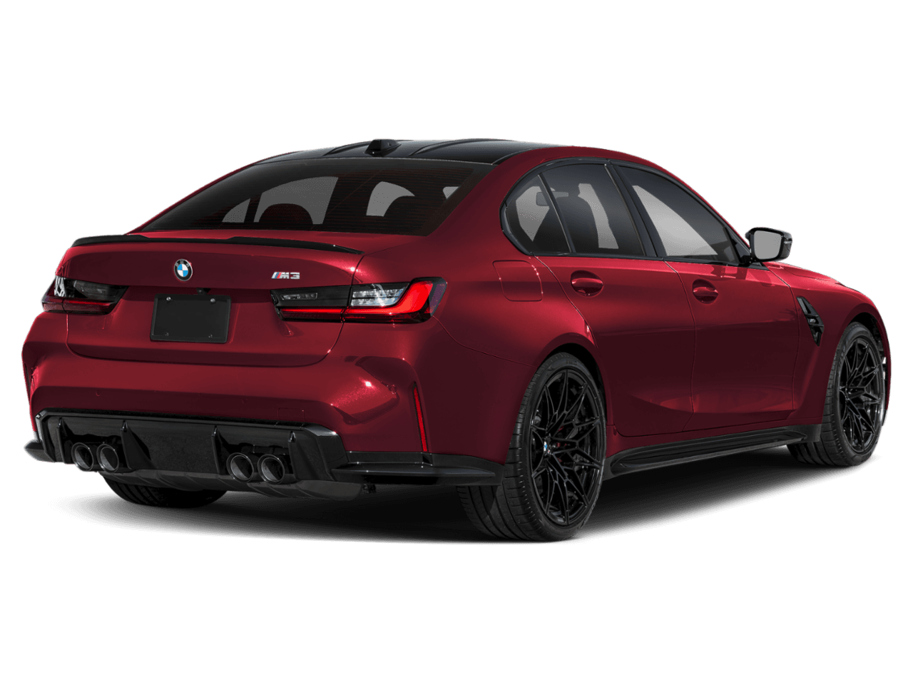 2025 BMW M3  - Rear 3/4, facing to the right