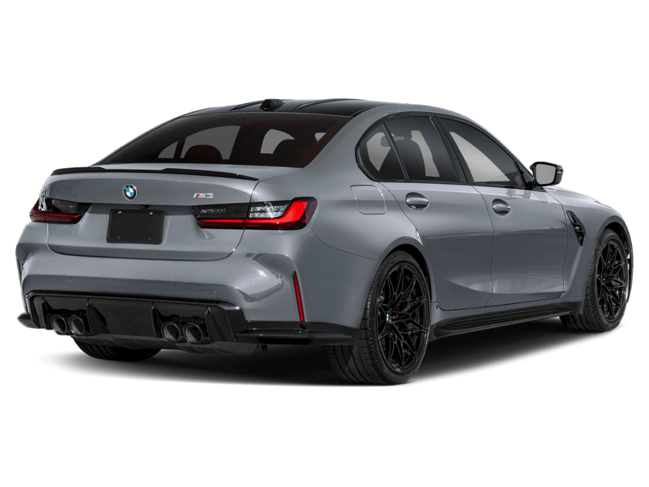 2025 BMW M3  - Rear 3/4, facing to the right