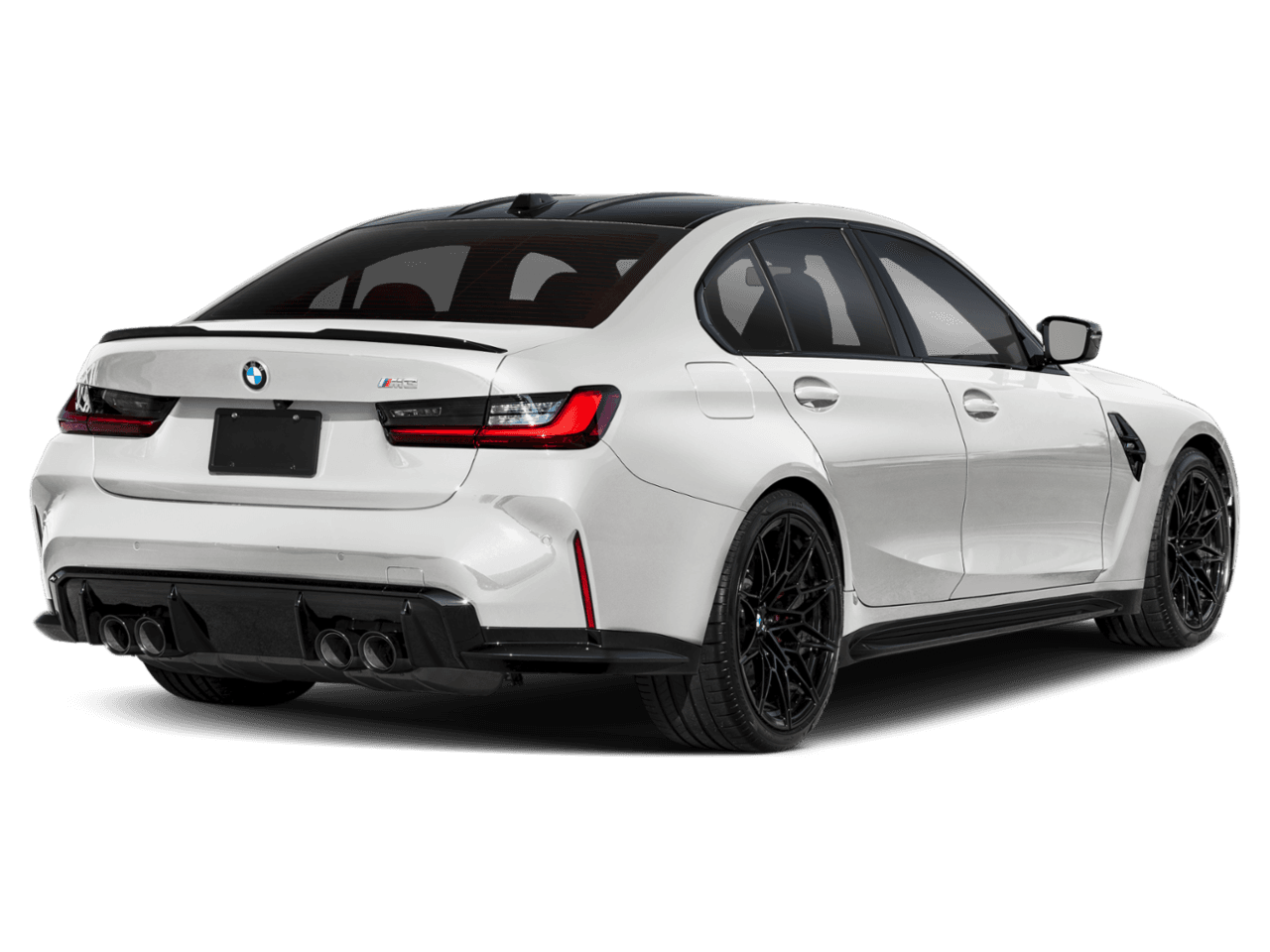 2025 BMW M3  - Rear 3/4, facing to the right