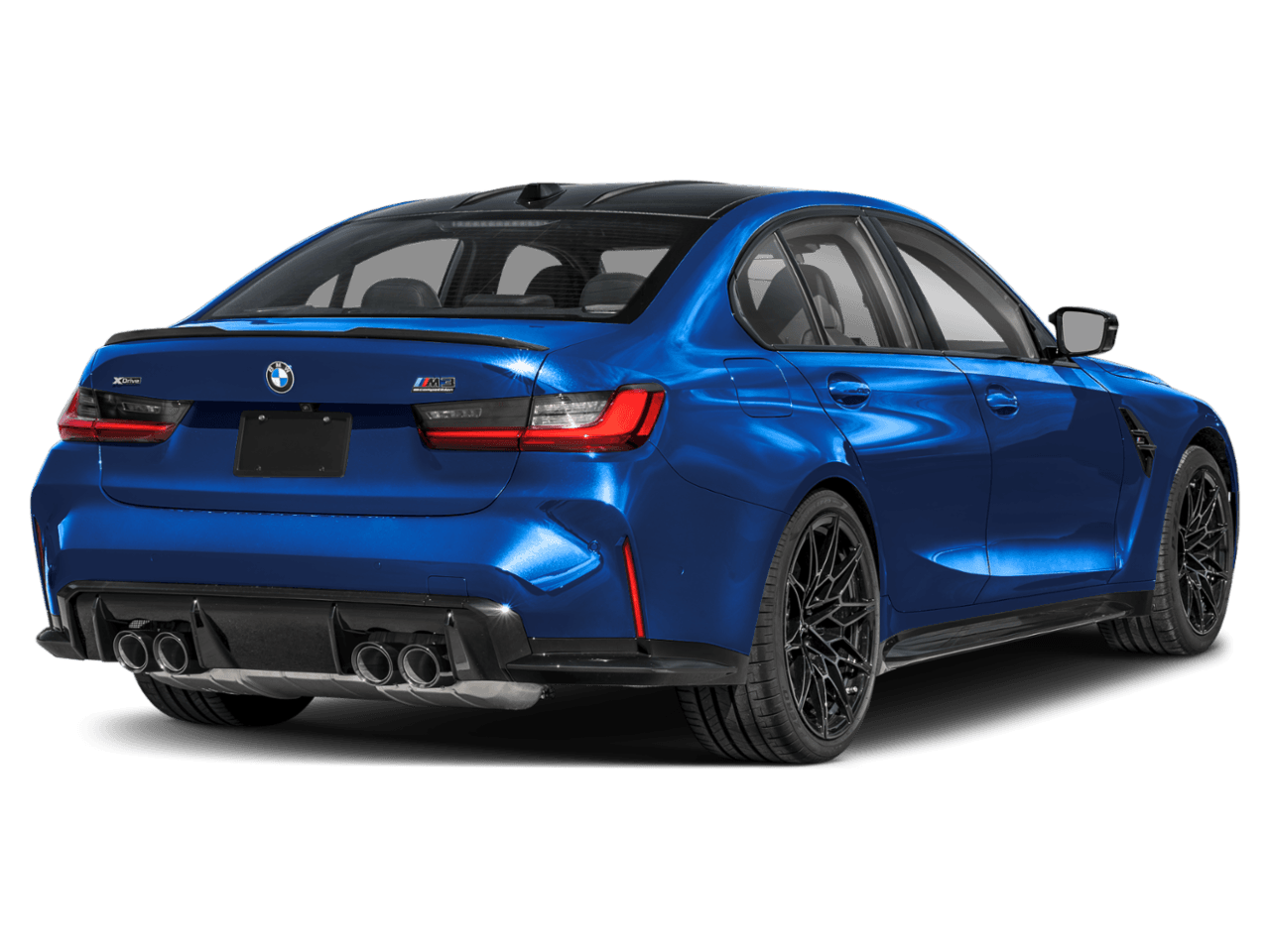2025 BMW M3 Competition - Rear 3/4, facing to the right
