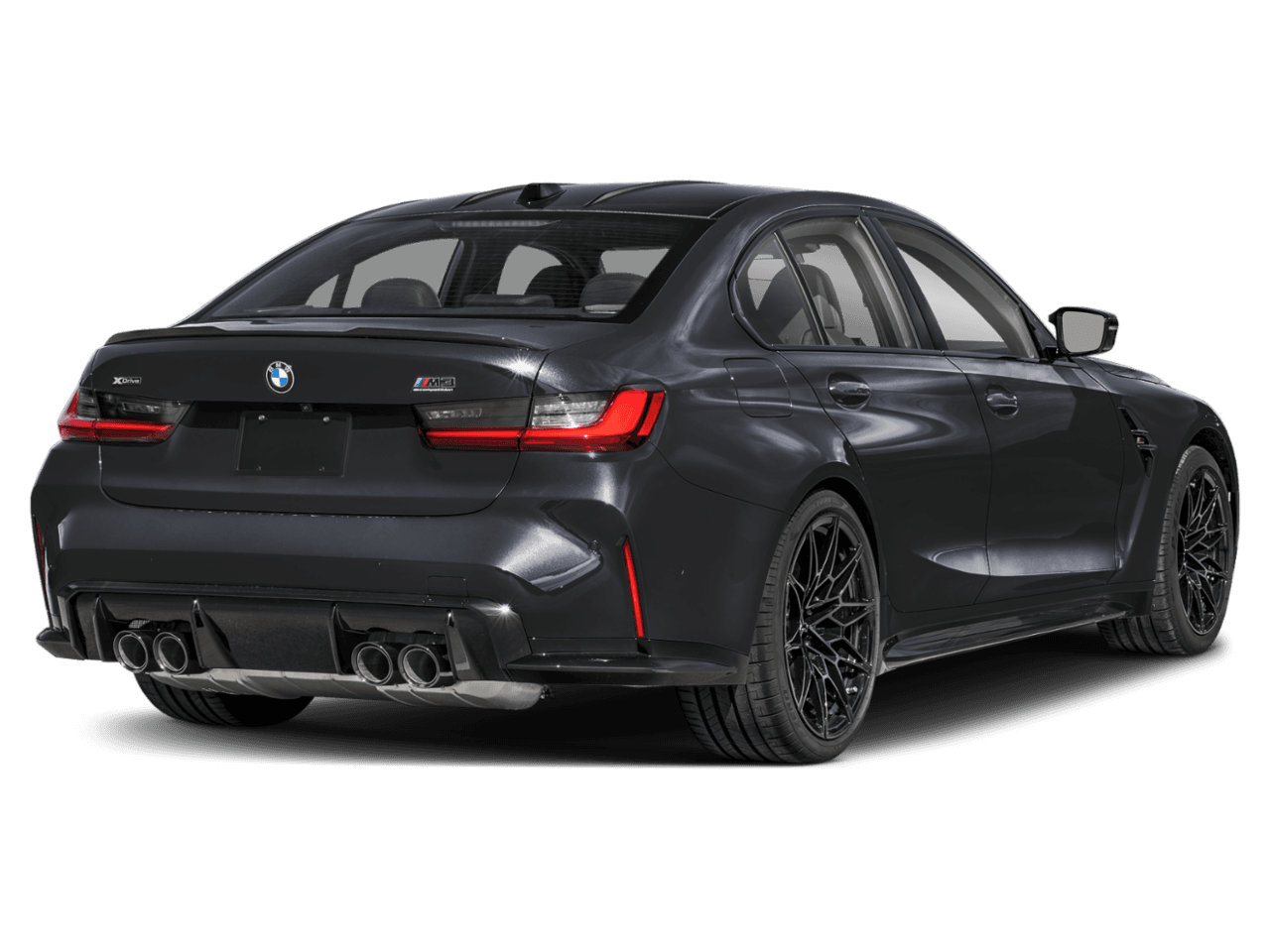 2025 BMW M3 Competition - Rear 3/4, facing to the right