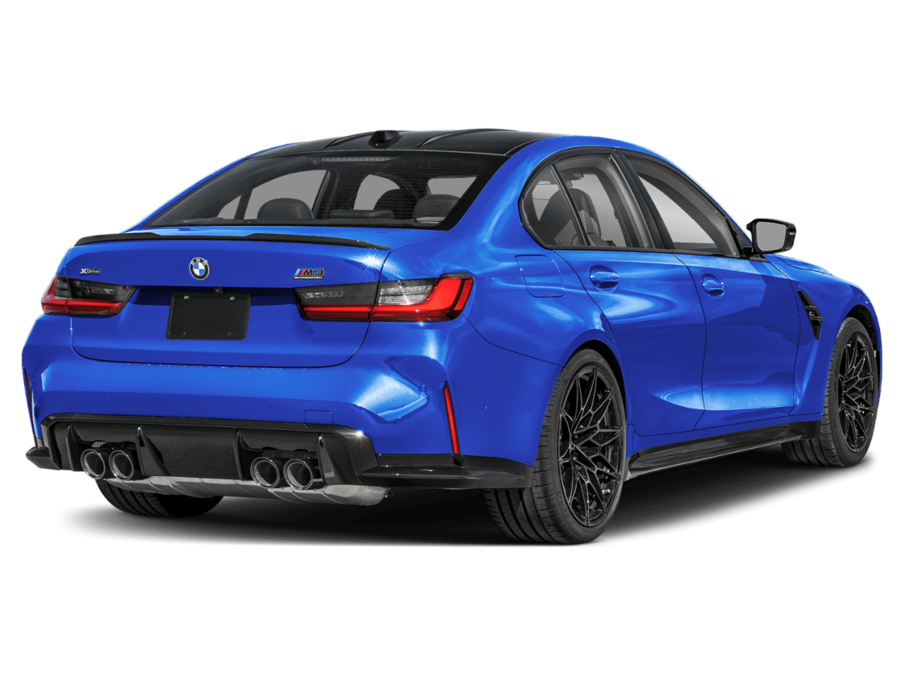 2025 BMW M3 Competition - Rear 3/4, facing to the right