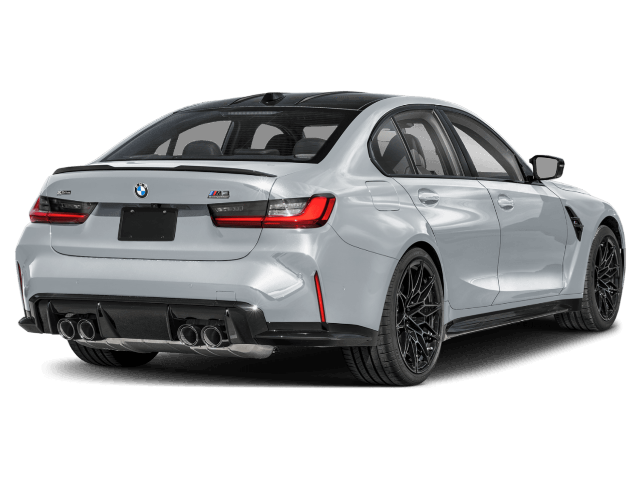 2025 BMW M3 Competition - Rear 3/4, facing to the right