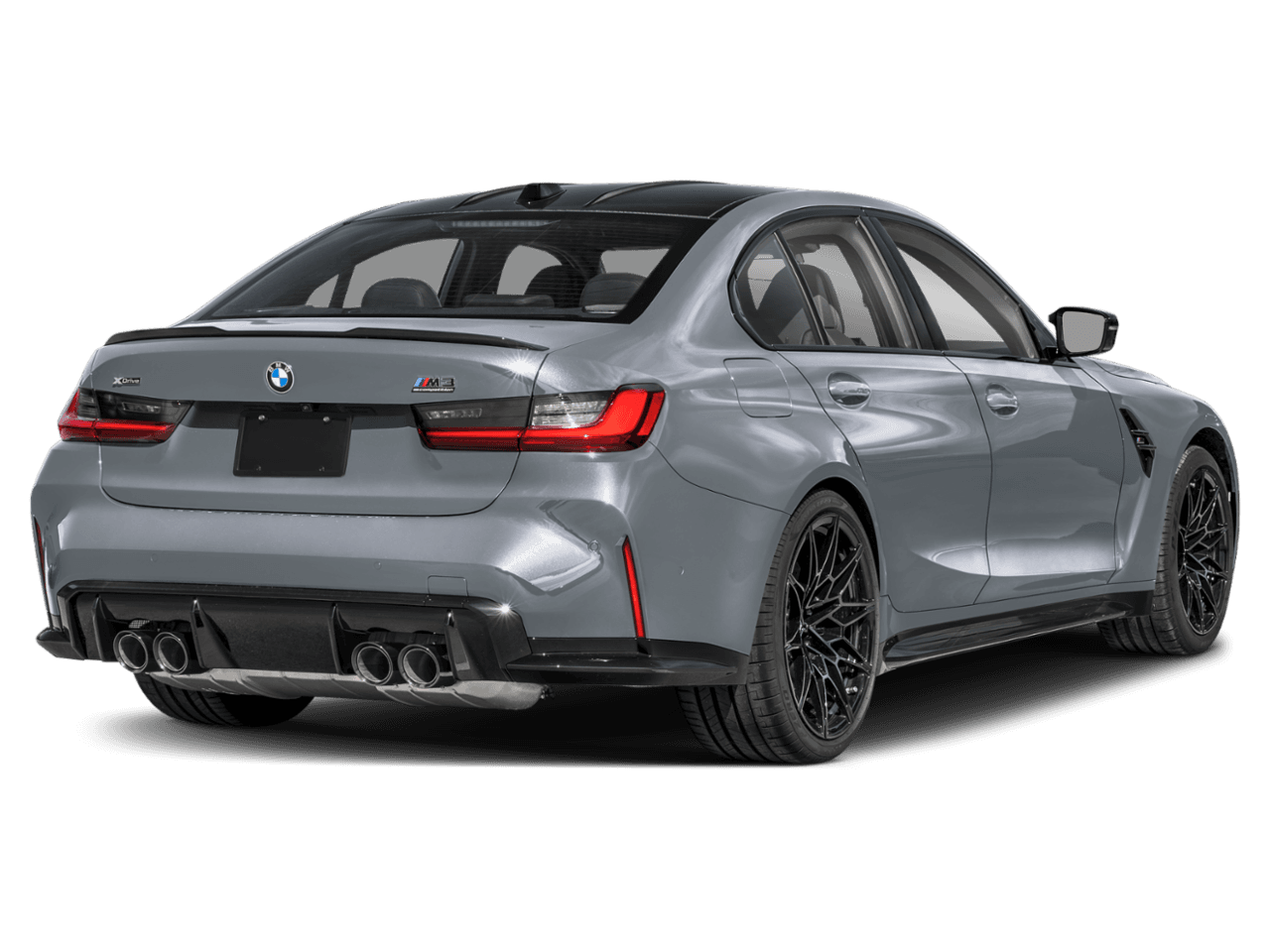 2025 BMW M3 Competition - Rear 3/4, facing to the right