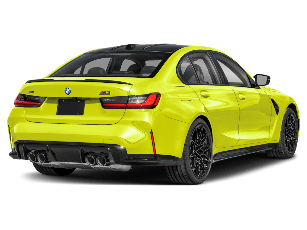 2025 BMW M3 Competition - Rear 3/4, facing to the right