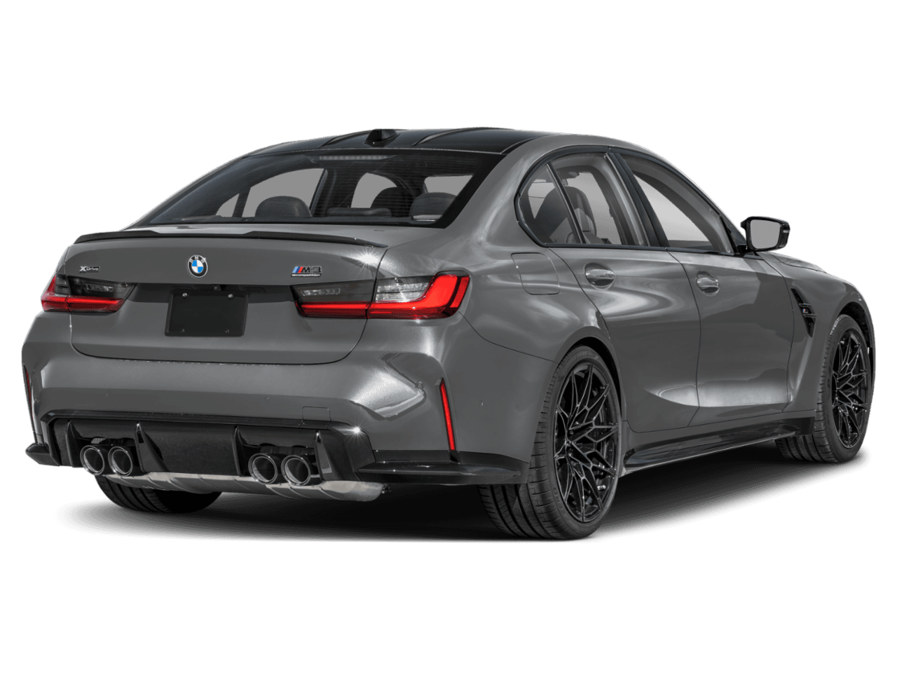 2025 BMW M3 Competition xDrive - Rear 3/4, facing to the right