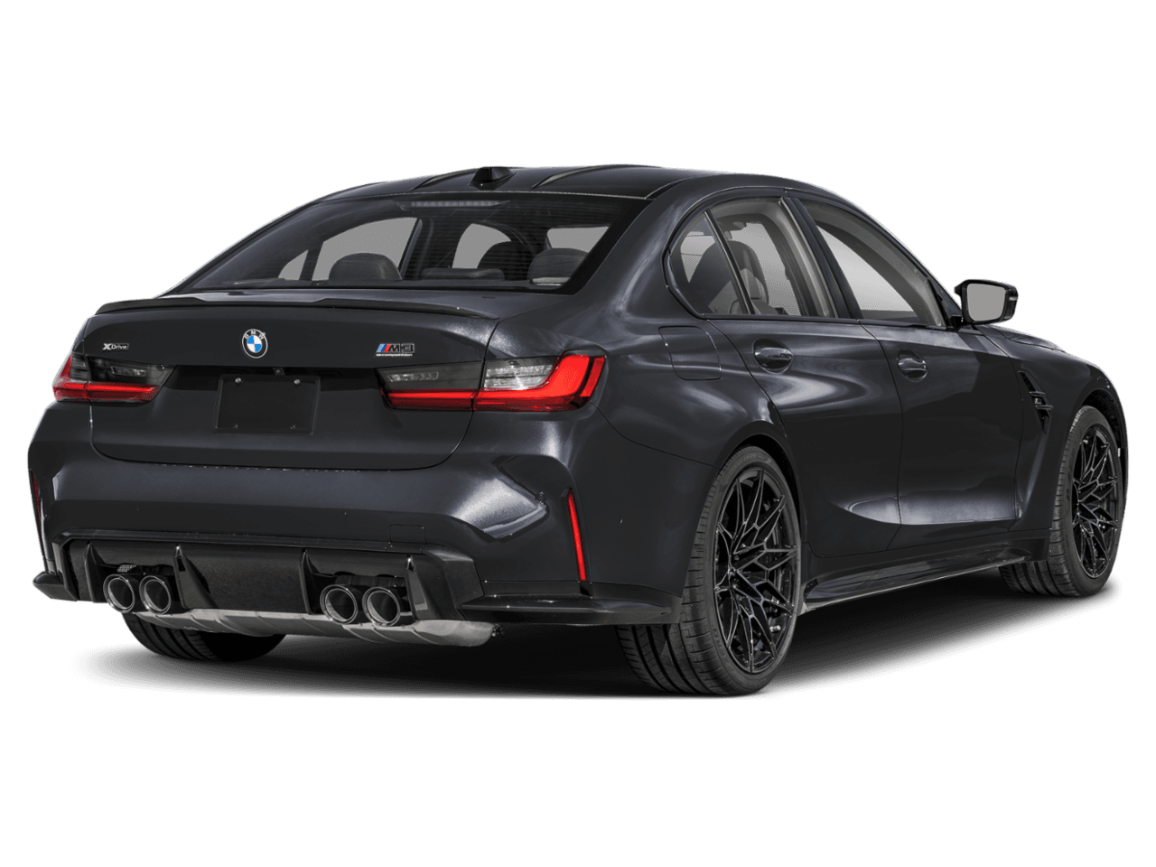 2025 BMW M3 Competition xDrive - Rear 3/4, facing to the right