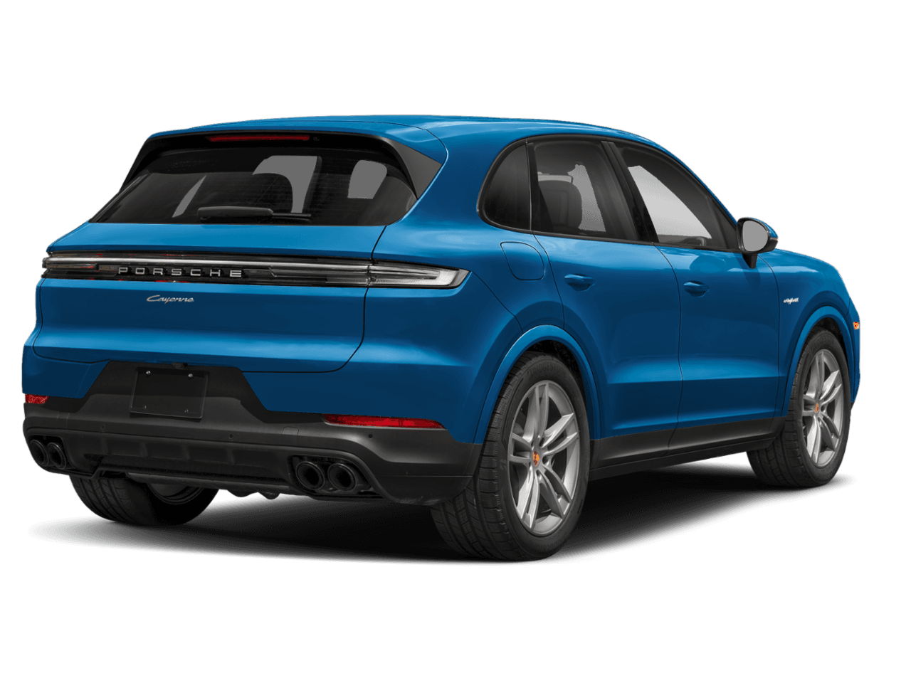 2025 Porsche Cayenne E-Hybrid - Rear 3/4, facing to the right