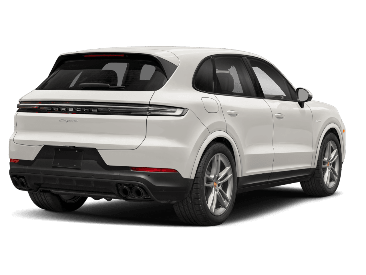 2025 Porsche Cayenne Turbo E-Hybrid - Rear 3/4, facing to the right
