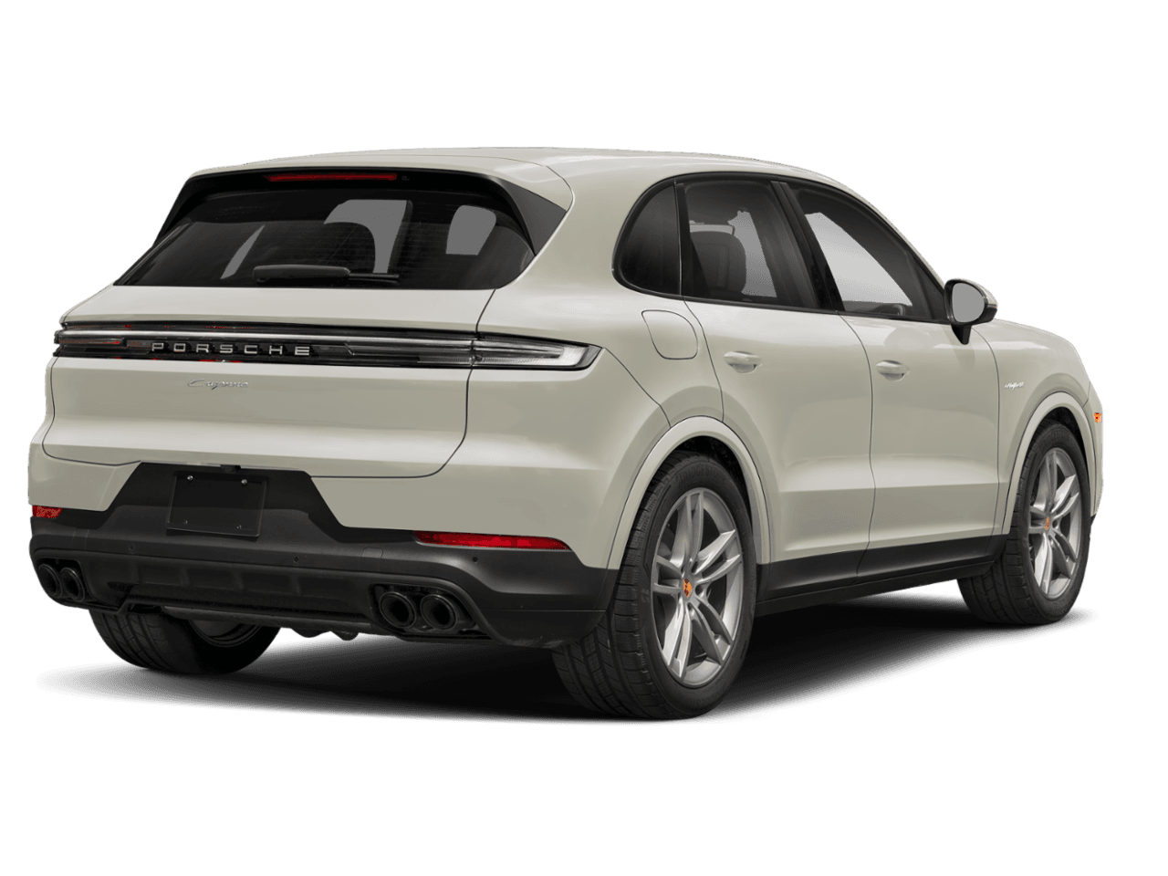 2025 Porsche Cayenne Turbo E-Hybrid - Rear 3/4, facing to the right