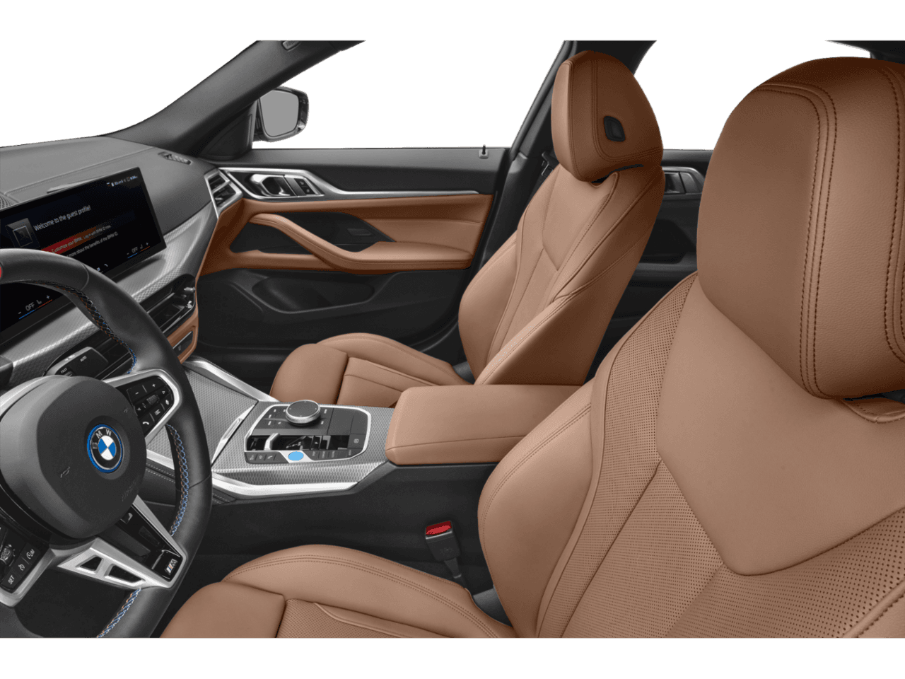 2025 BMW i4 M50 - Interior Driver's Side with Door Open, Front Seat Feature