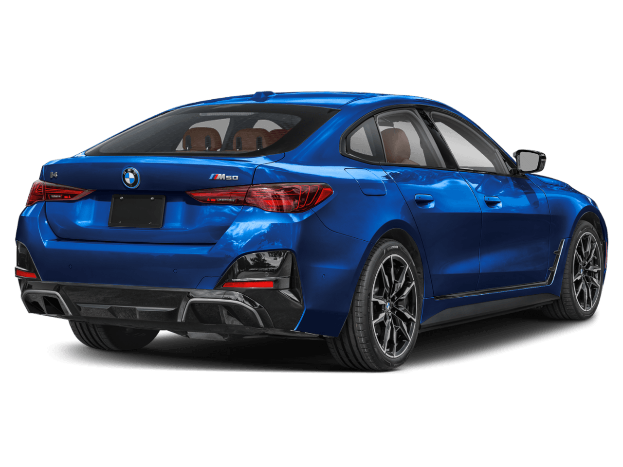 2025 BMW i4 M50 - Rear 3/4, facing to the right