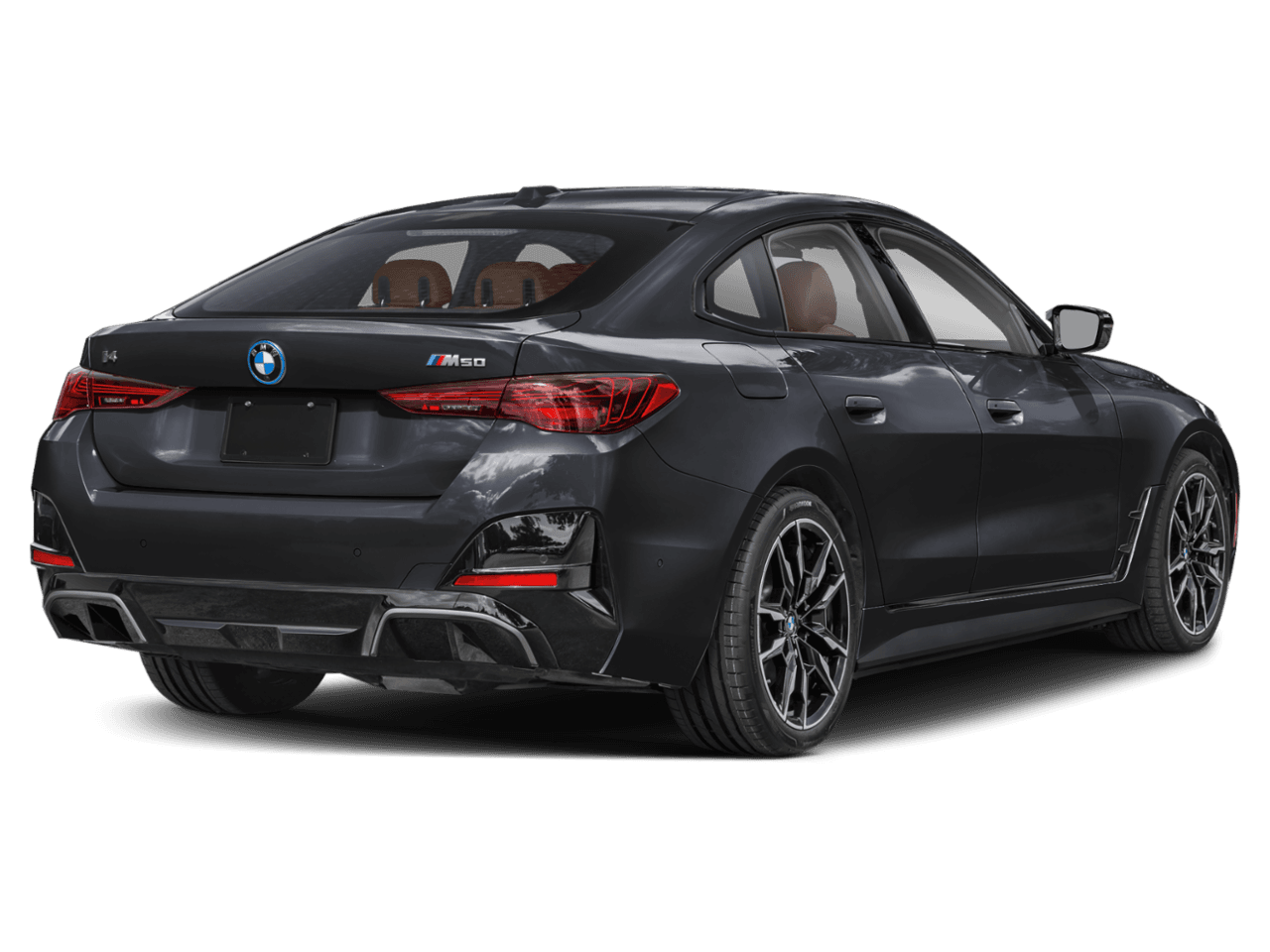 2025 BMW i4 M50 - Rear 3/4, facing to the right