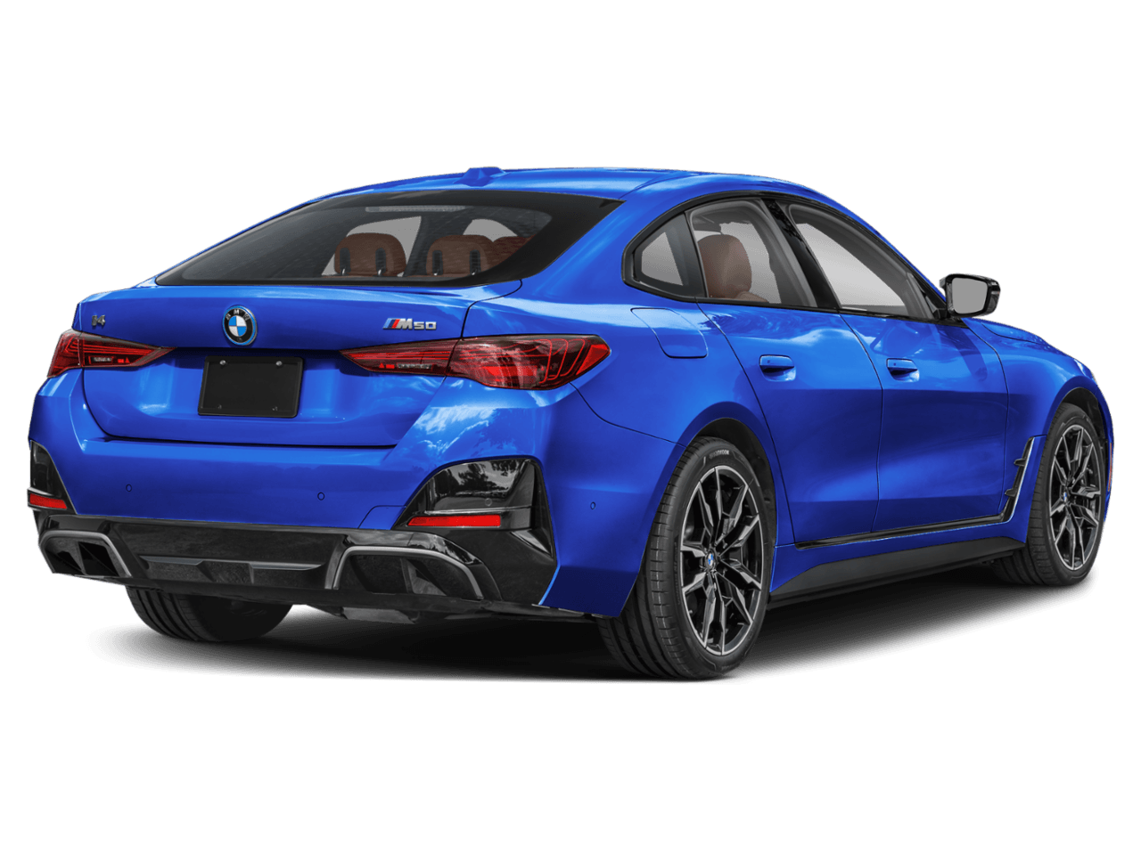 2025 BMW i4 M50 - Rear 3/4, facing to the right