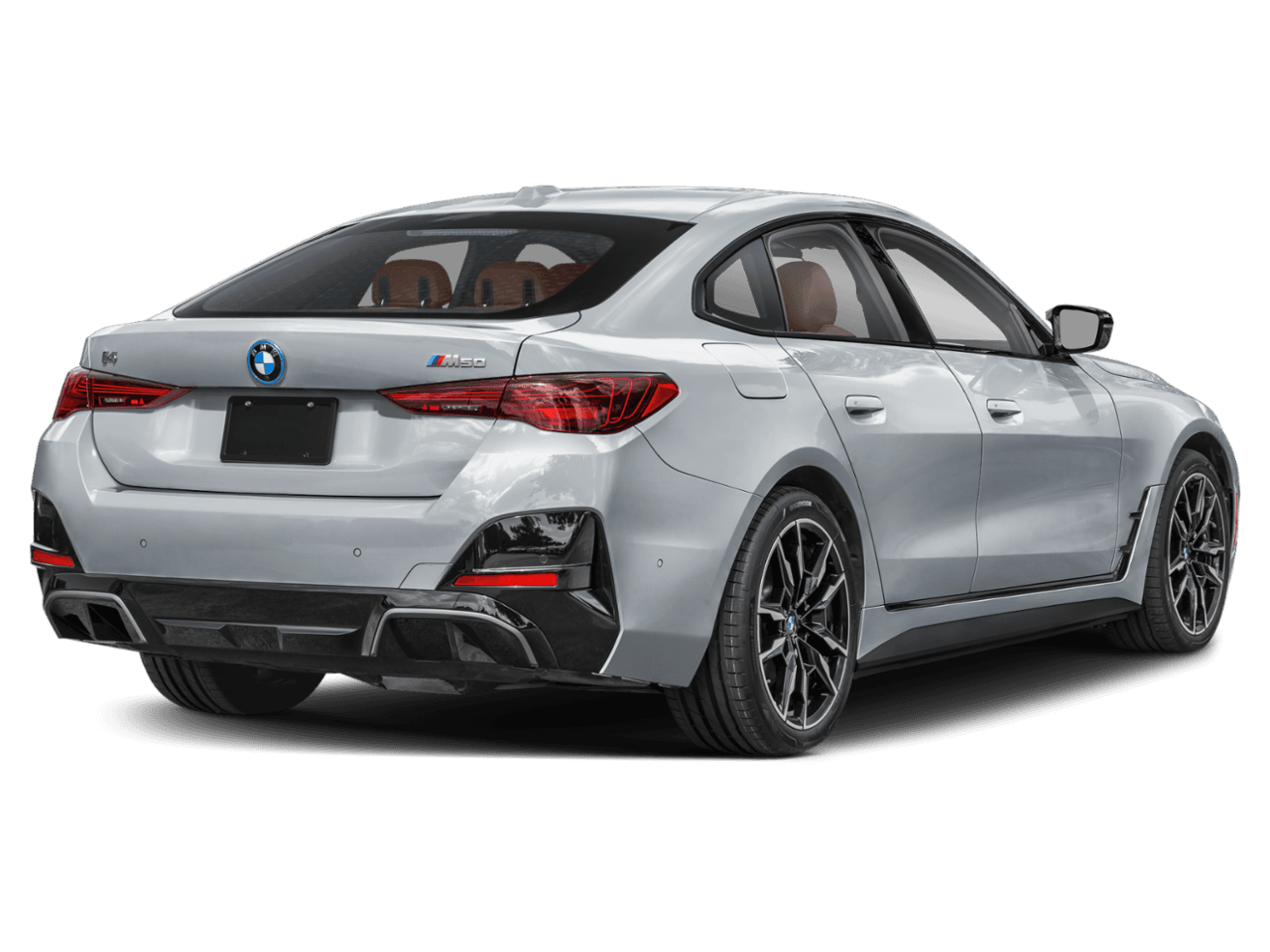 2025 BMW i4 M50 - Rear 3/4, facing to the right