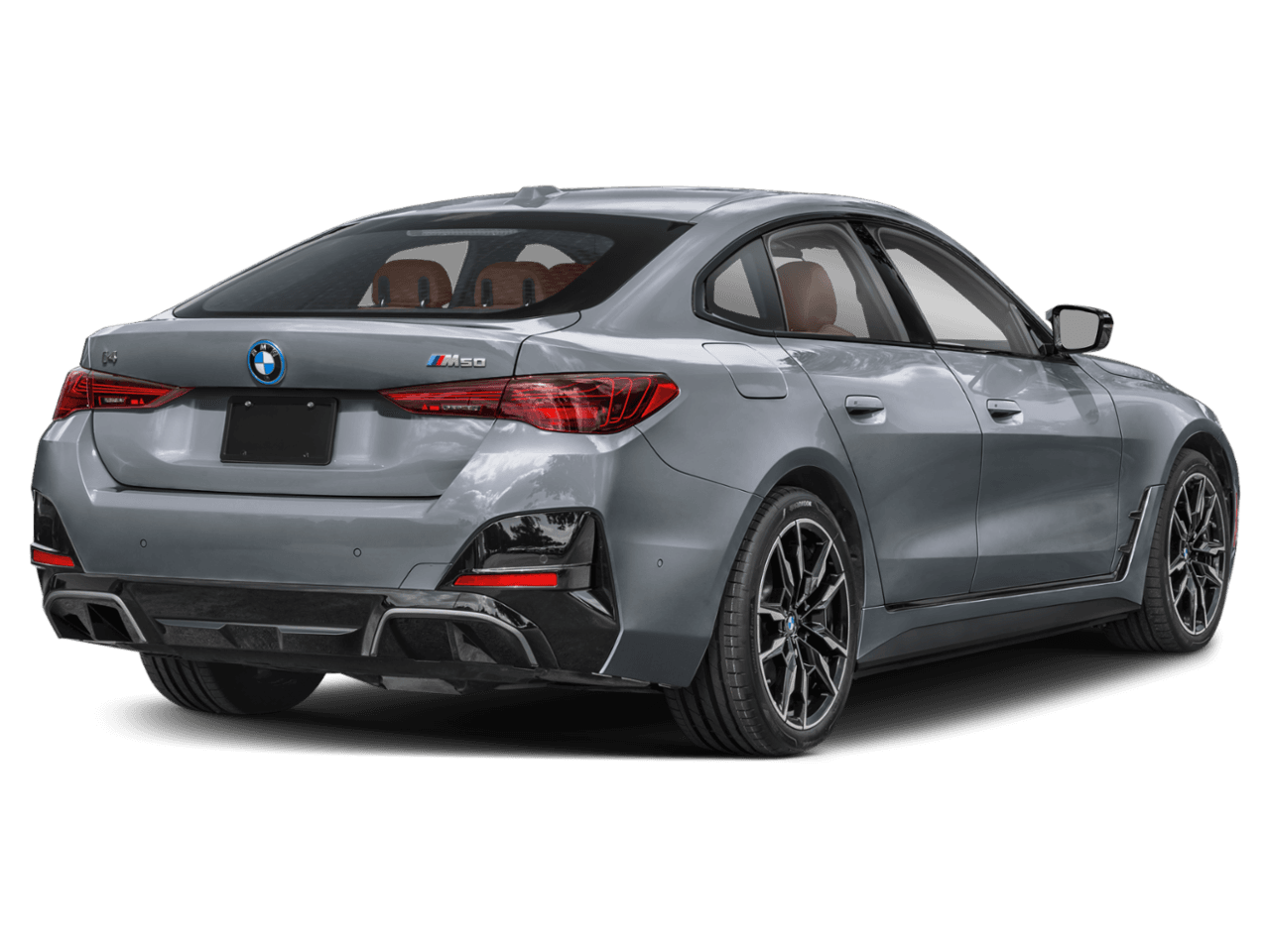 2025 BMW i4 M50 - Rear 3/4, facing to the right