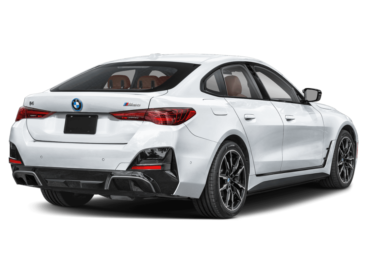 2025 BMW i4 M50 - Rear 3/4, facing to the right