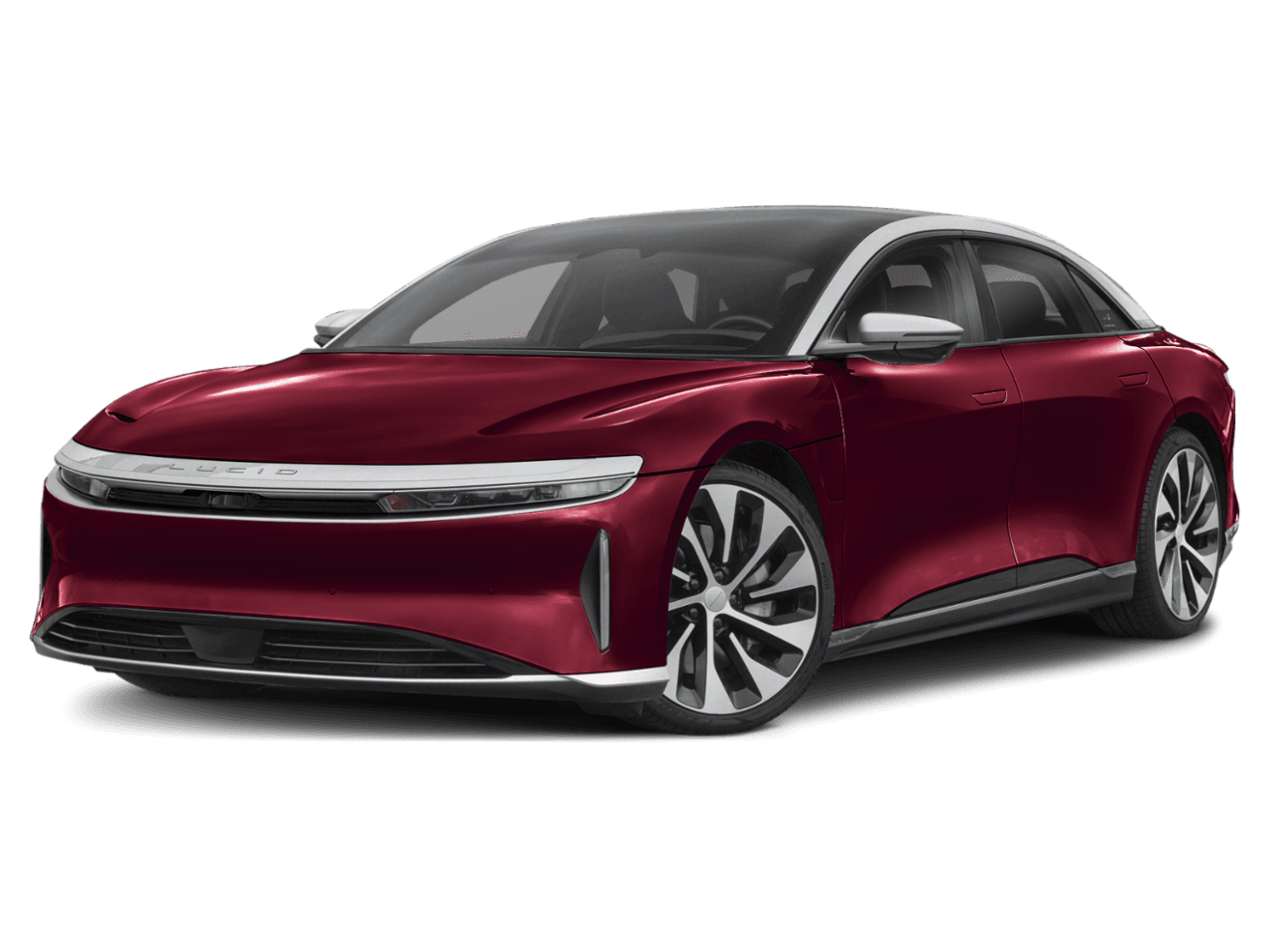 2025 Lucid Air Pure - Front 3/4, facing to the left