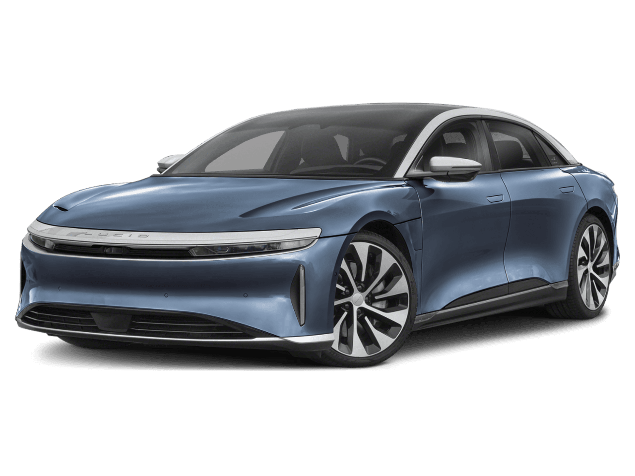 2025 Lucid Air Pure - Front 3/4, facing to the left