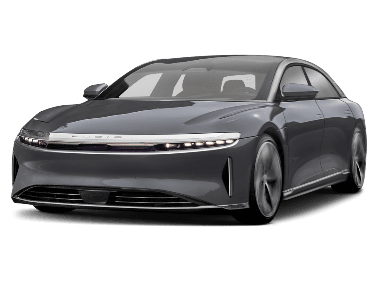 2025 Lucid Air Pure - Front 3/4, facing to the left