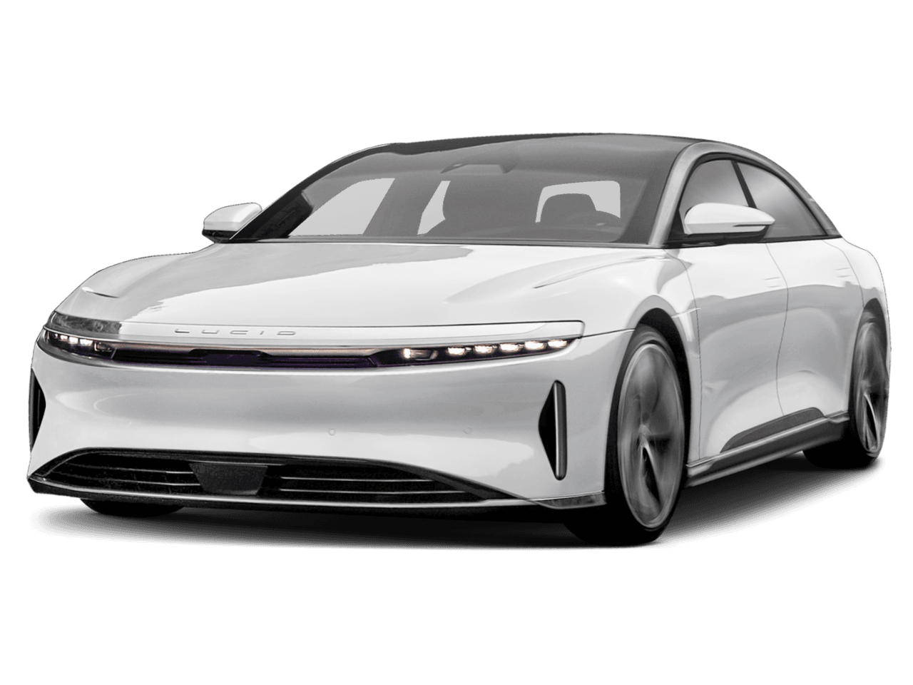 2025 Lucid Air Pure - Front 3/4, facing to the left