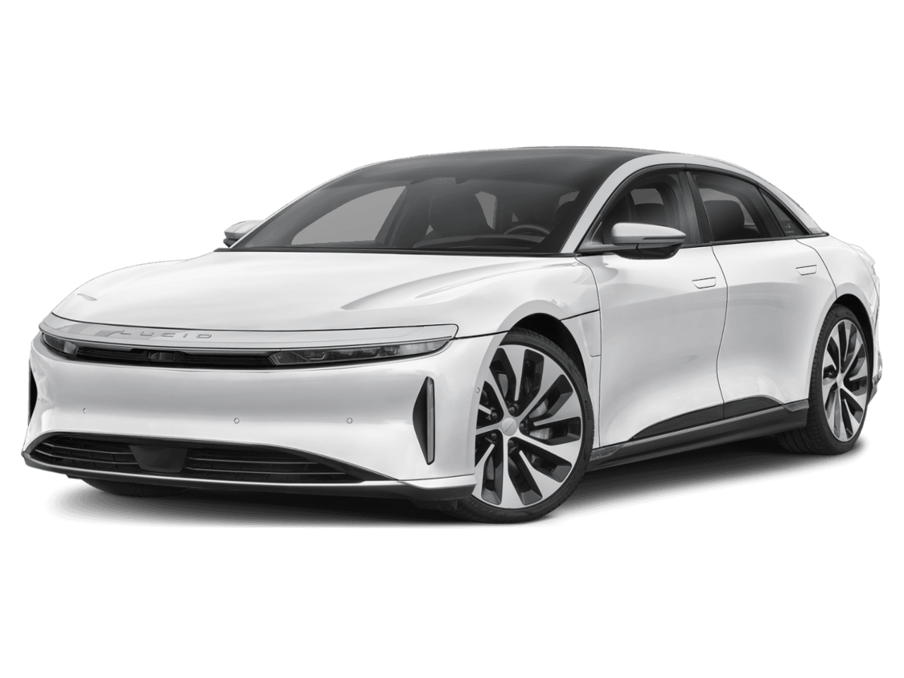 2025 Lucid Air Touring - Front 3/4, facing to the left