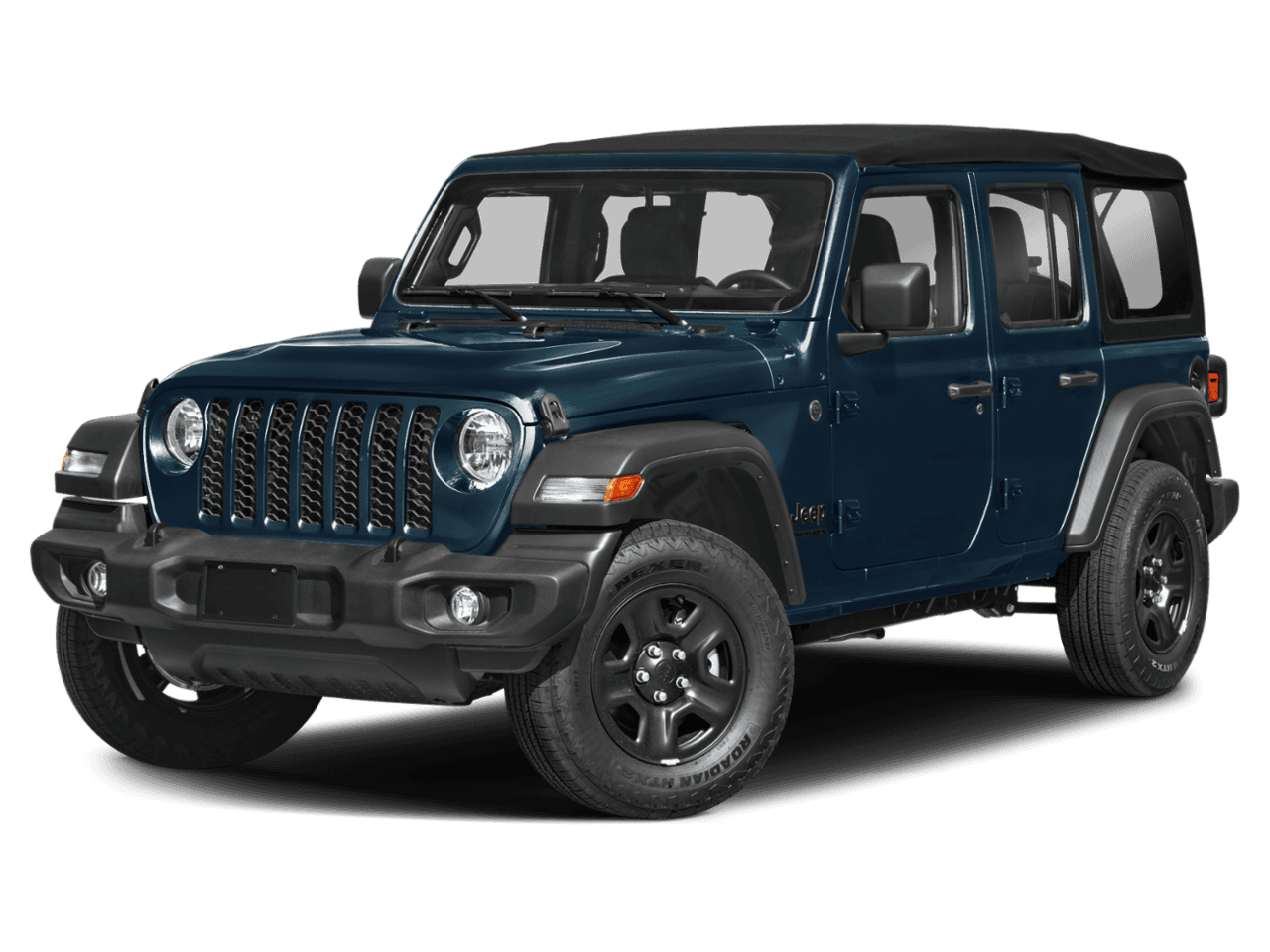 2025 Jeep Wrangler Sport - Front 3/4, facing to the left