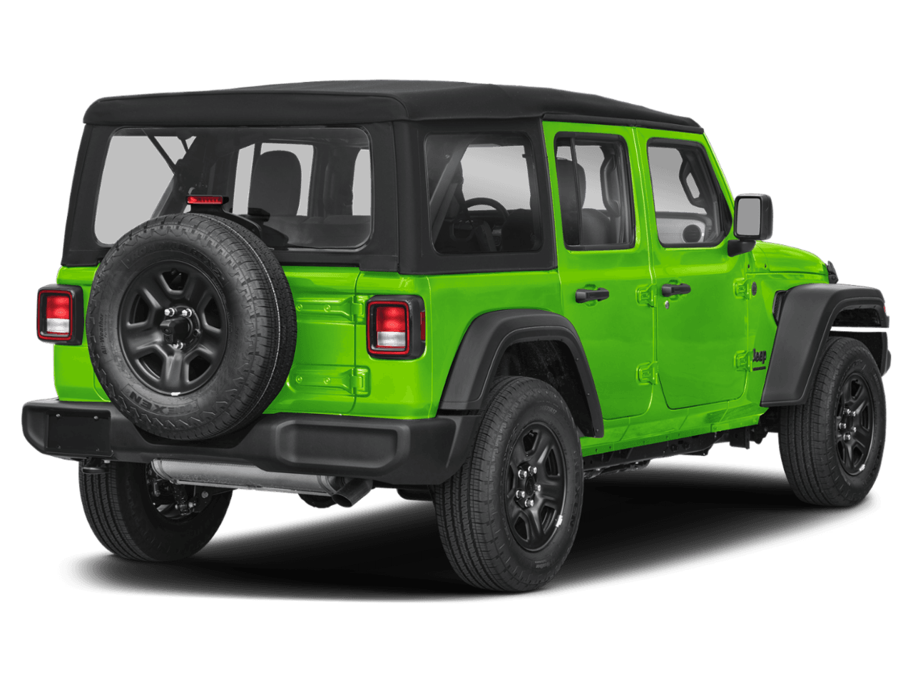 2025 Jeep Wrangler Sport - Rear 3/4, facing to the right
