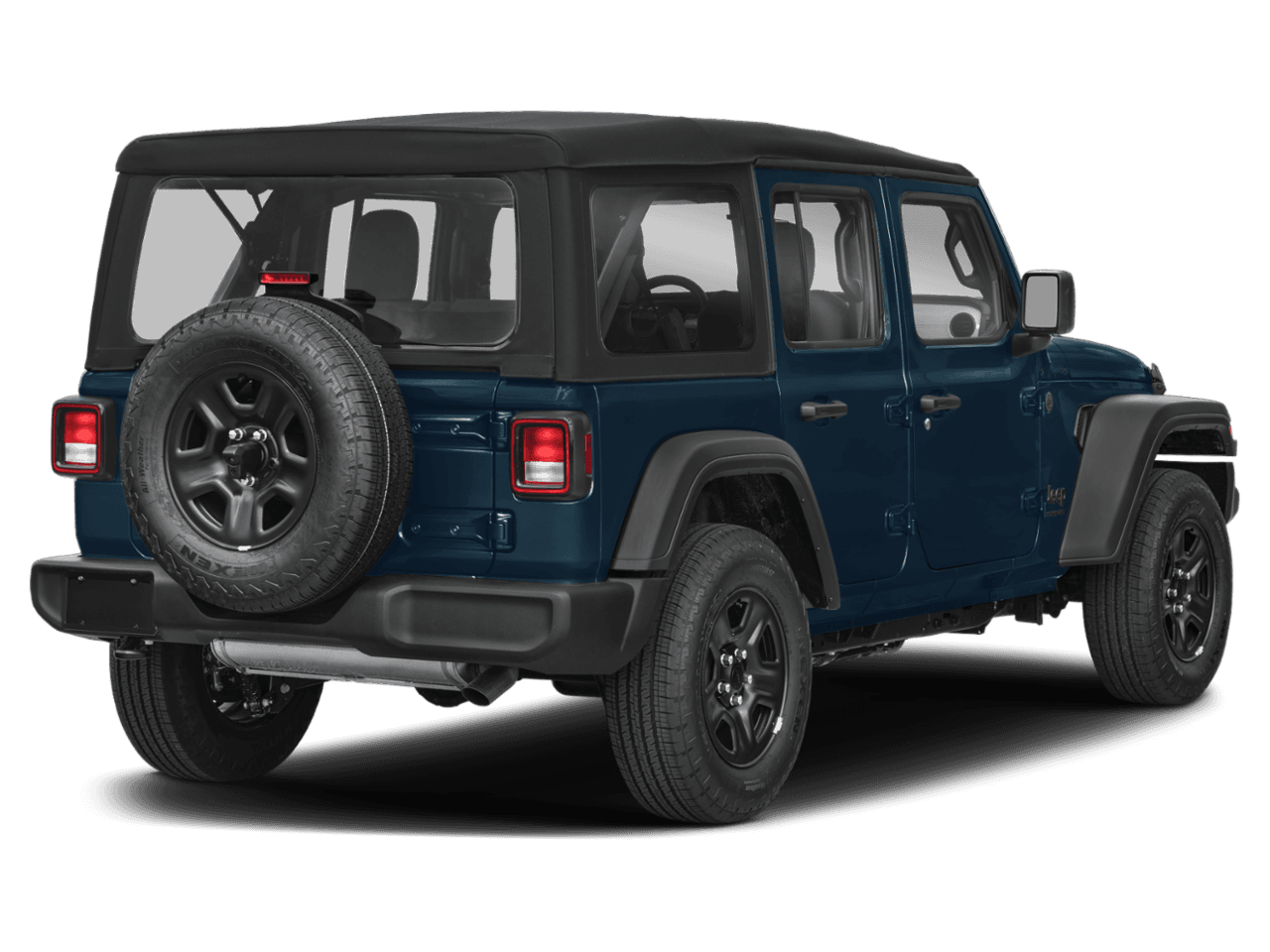 2025 Jeep Wrangler Sport - Rear 3/4, facing to the right