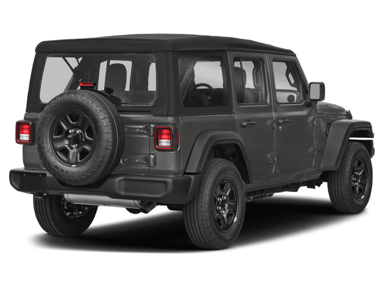 2025 Jeep Wrangler Rubicon - Rear 3/4, facing to the right