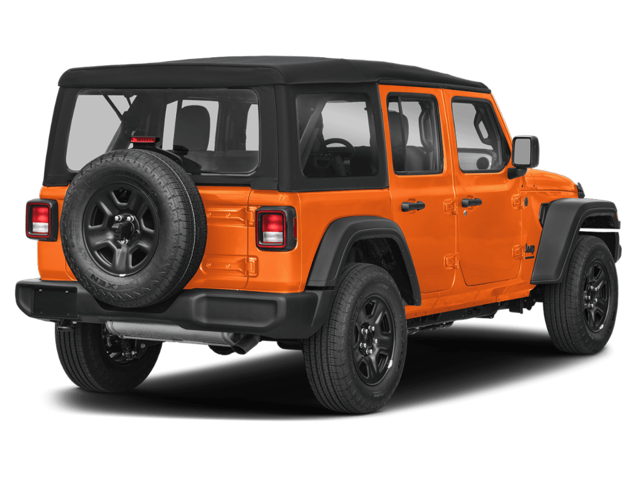 2025 Jeep Wrangler Rubicon - Rear 3/4, facing to the right