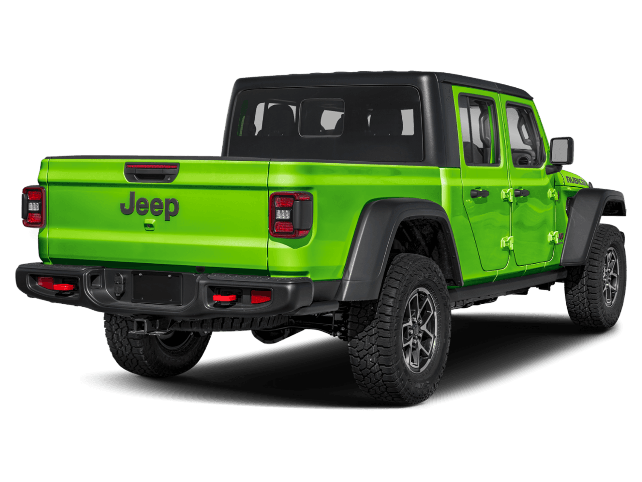 2025 Jeep Gladiator Rubicon - Rear 3/4, facing to the right