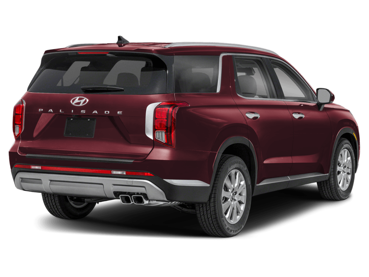 2025 Hyundai Palisade SEL - Rear 3/4, facing to the right