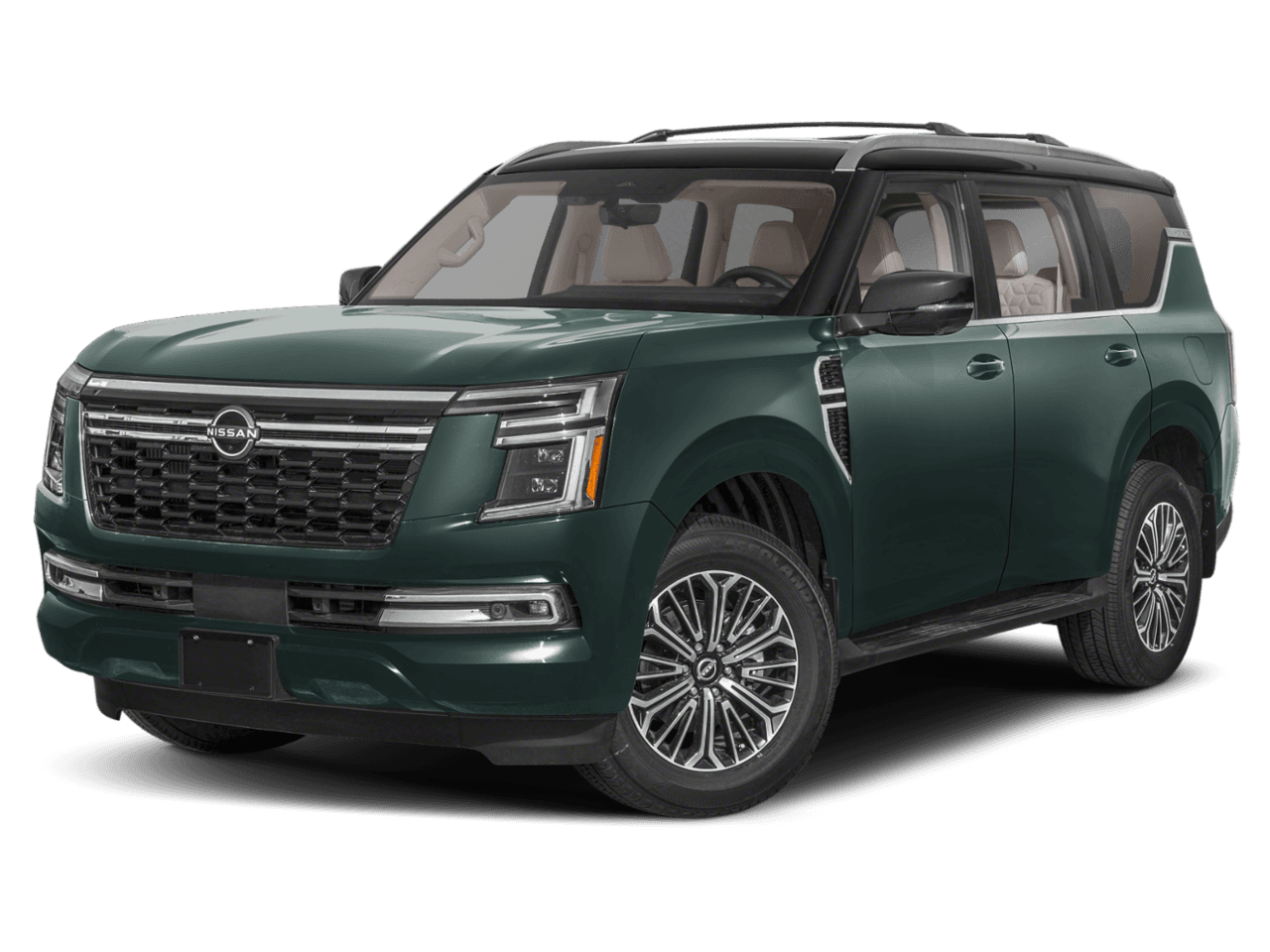 2025 Nissan Armada 4x4 - Front 3/4, facing to the left