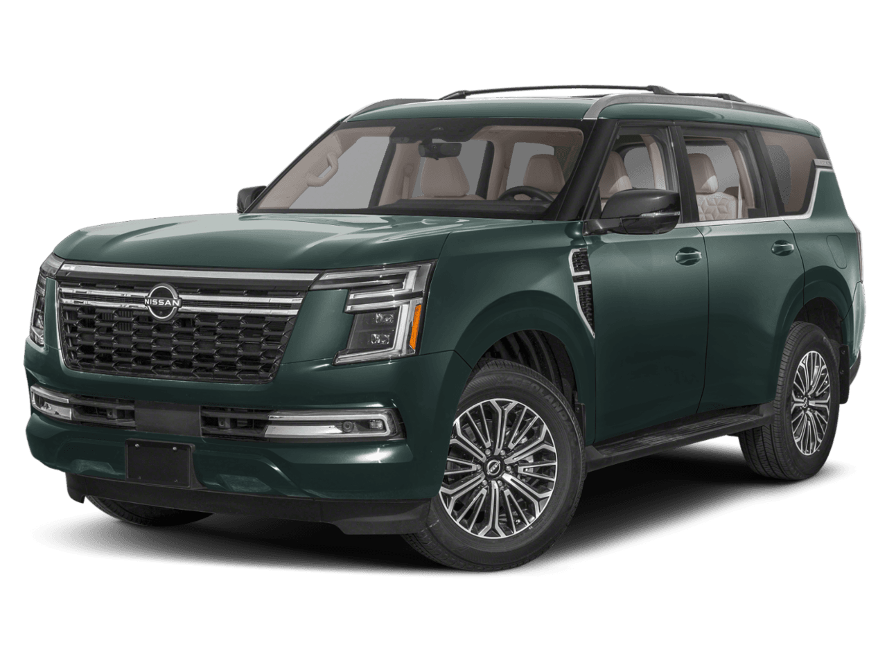 2025 Nissan Armada 4x4 - Front 3/4, facing to the left