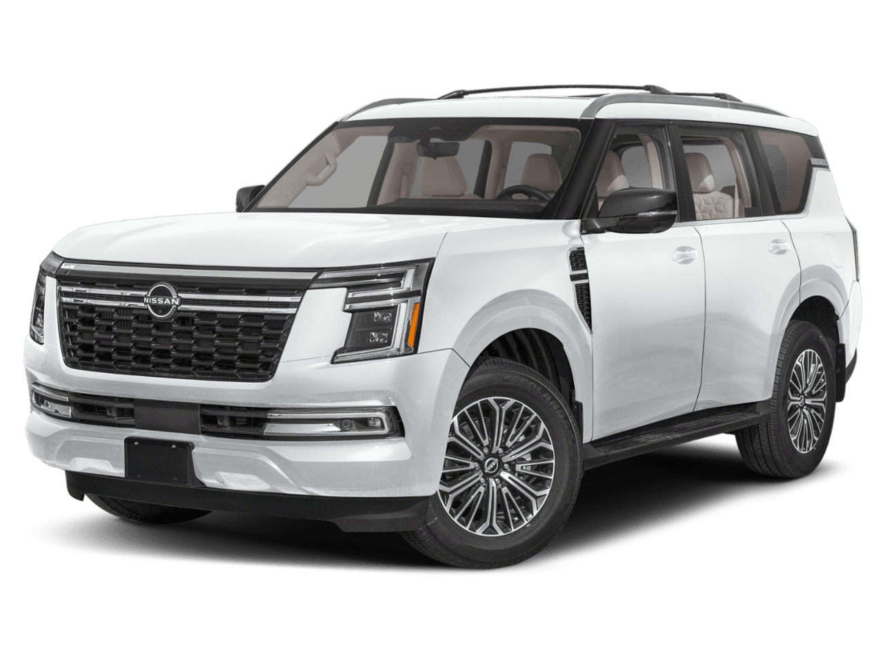 2025 Nissan Armada 4x4 - Front 3/4, facing to the left