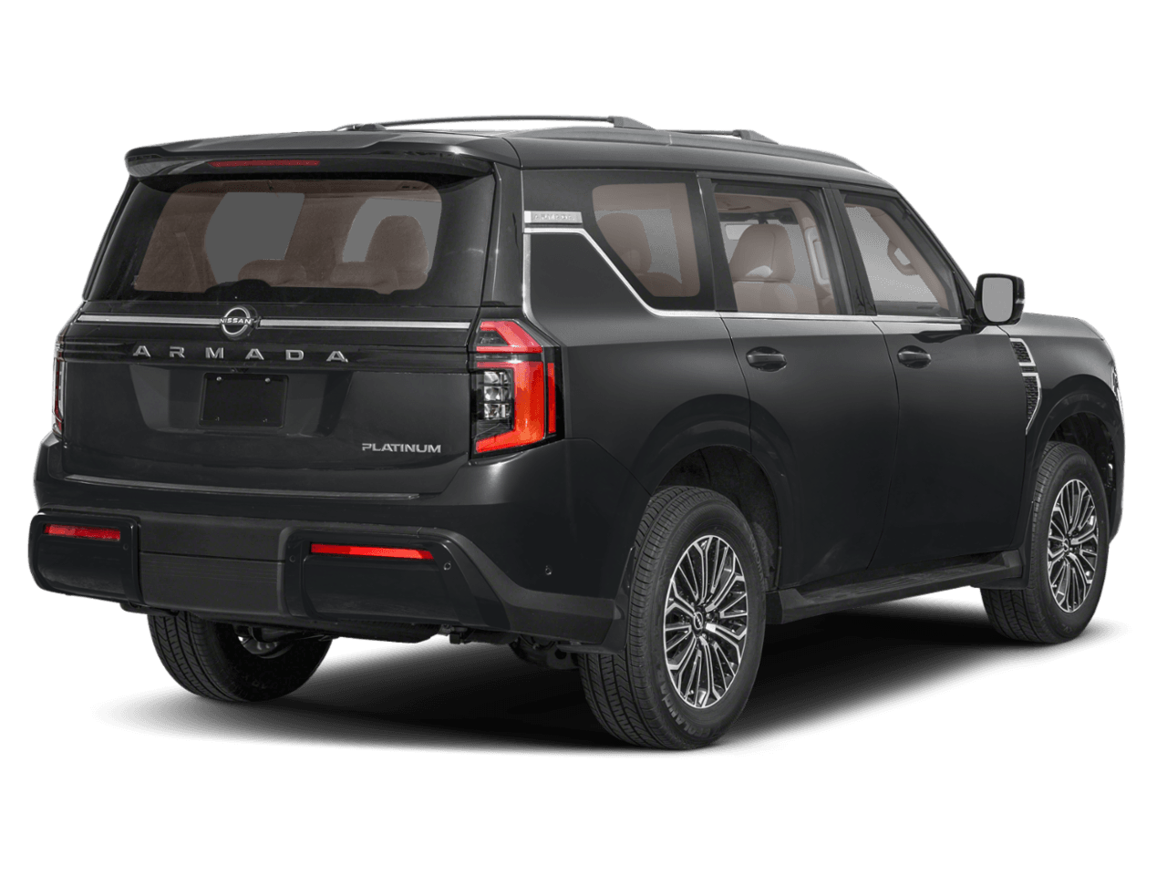 2025 Nissan Armada 4x4 - Rear 3/4, facing to the right