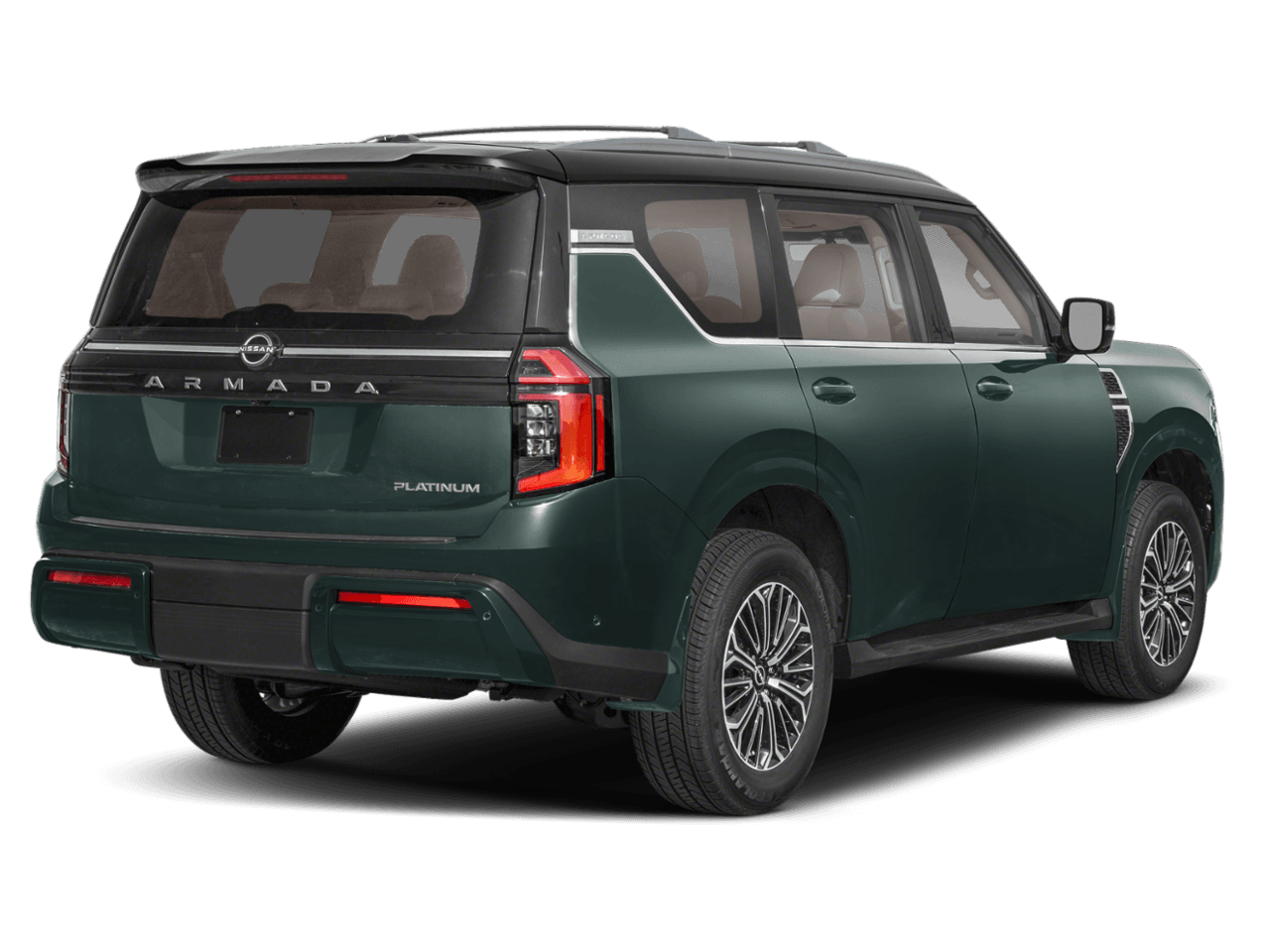 2025 Nissan Armada 4x4 - Rear 3/4, facing to the right