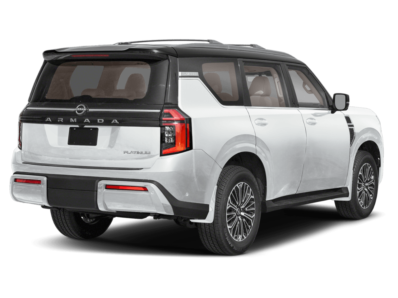 2025 Nissan Armada 4x4 - Rear 3/4, facing to the right