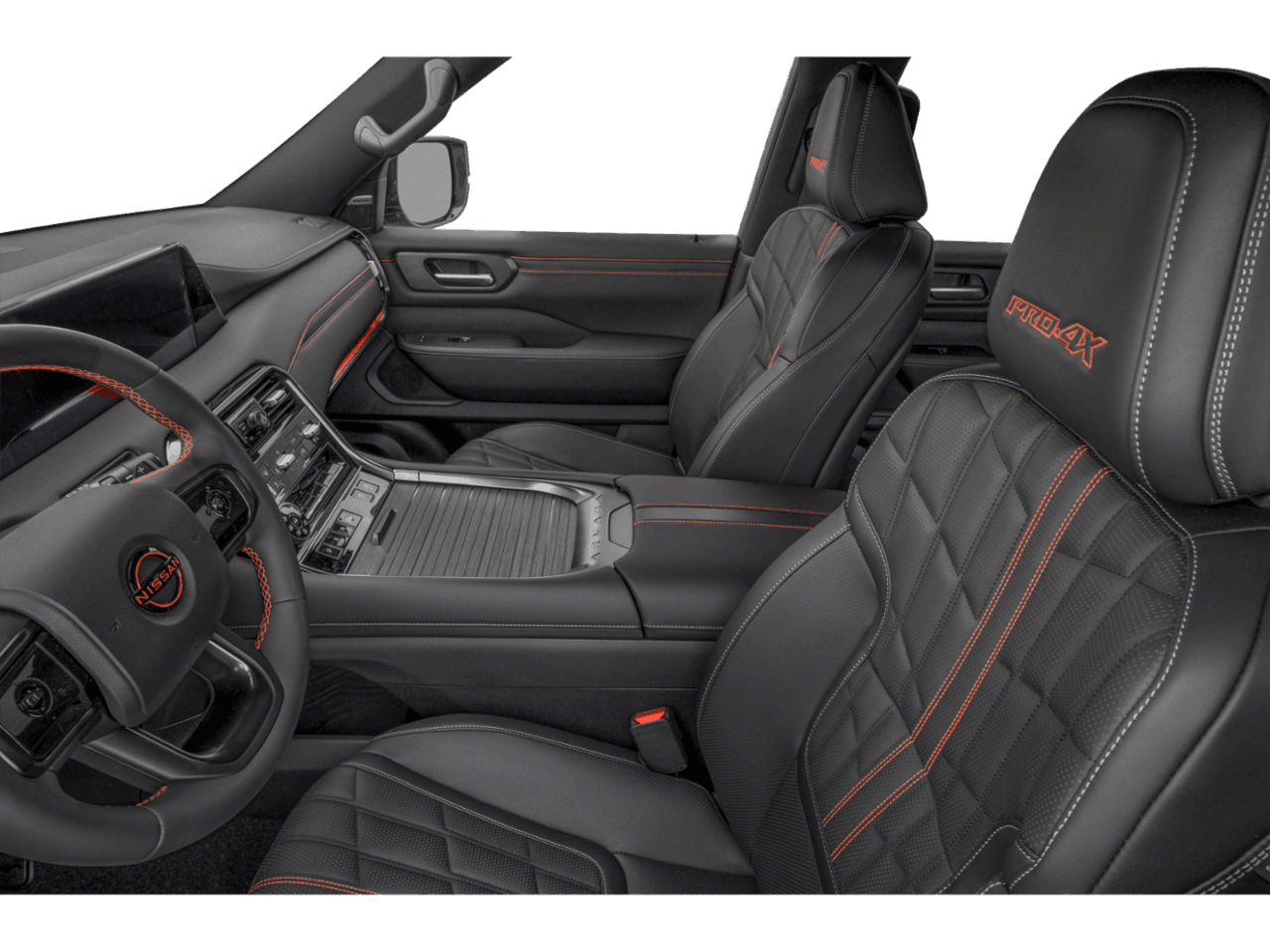 2025 Nissan Armada PRO-4X - Interior Driver's Side with Door Open, Front Seat Feature