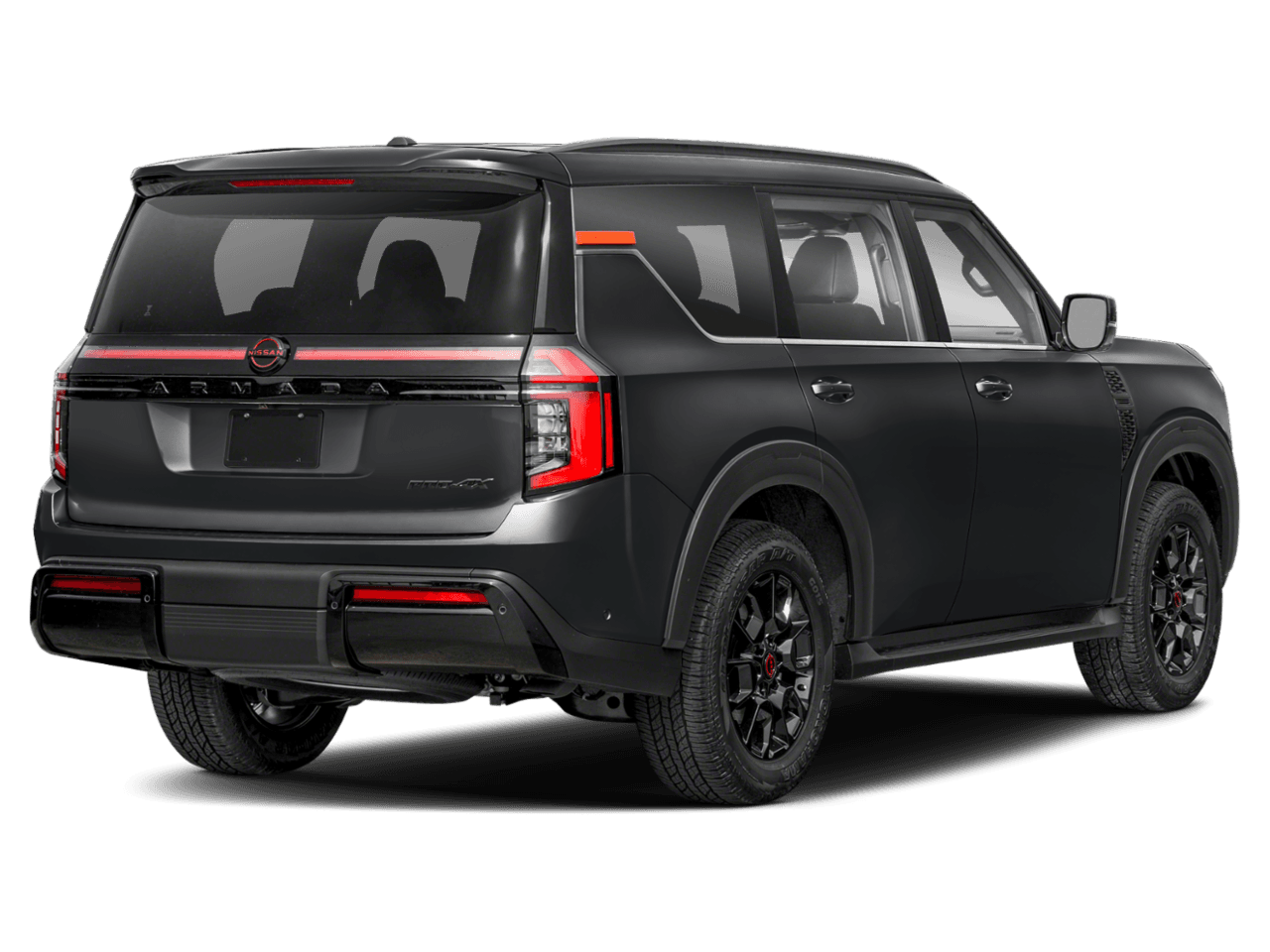2025 Nissan Armada 4x4 - Rear 3/4, facing to the right