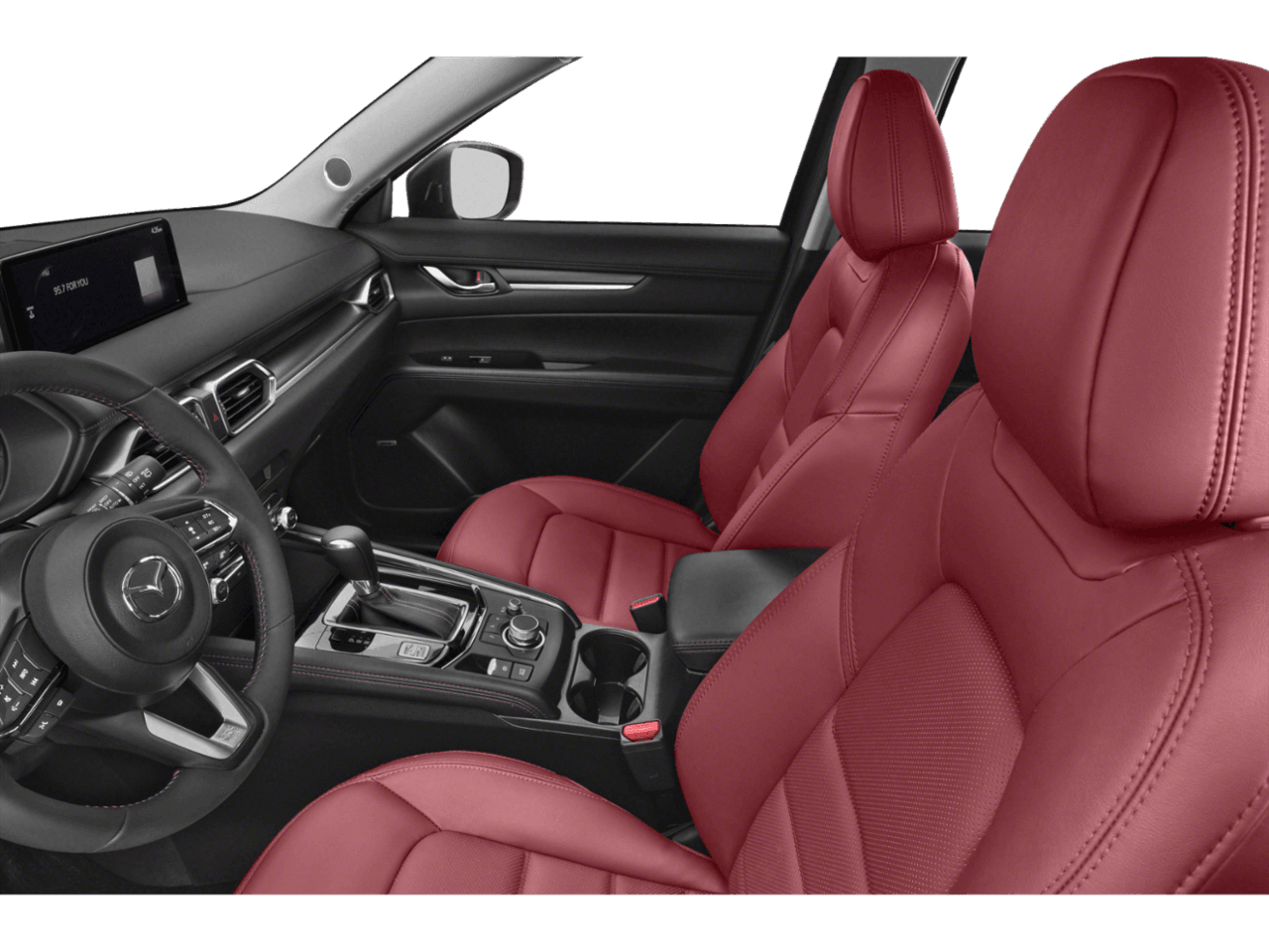 2025 Mazda CX-5 2.5 S Carbon Edition - Interior Driver's Side with Door Open, Front Seat Feature