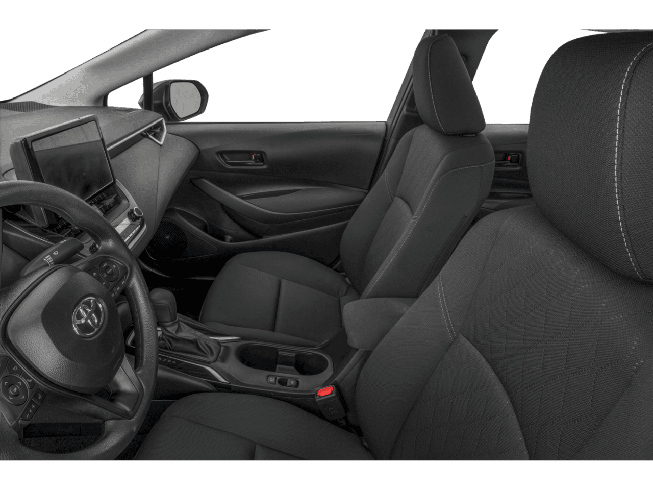 2025 Toyota Corolla LE - Interior Driver's Side with Door Open, Front Seat Feature