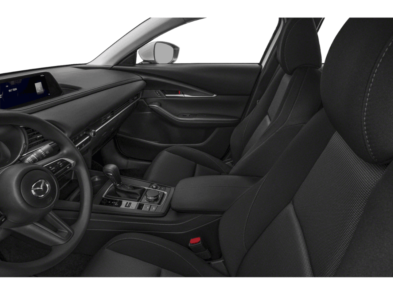 2025 Mazda CX-30 2.5 S - Interior Driver's Side with Door Open, Front Seat Feature