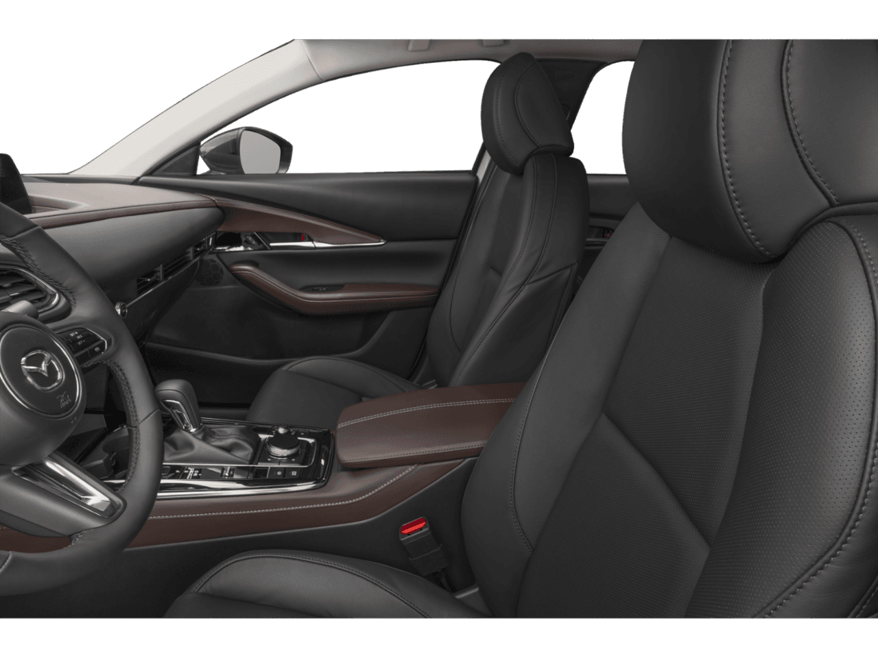 2025 Mazda CX-30 2.5 Turbo Premium Package - Interior Driver's Side with Door Open, Front Seat Feature