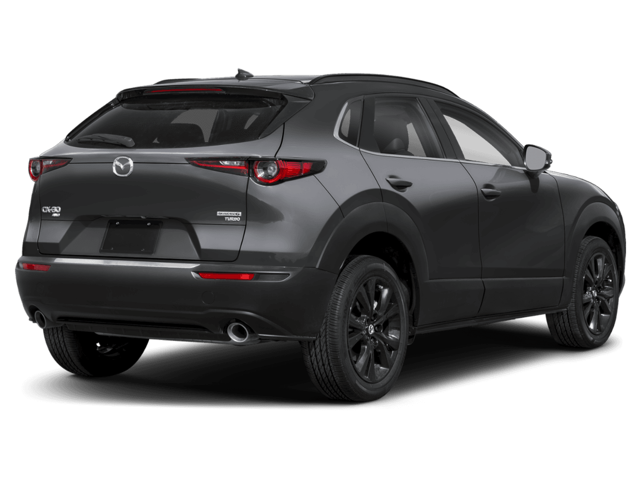 2025 Mazda CX-30 2.5 Turbo Premium Package - Rear 3/4, facing to the right
