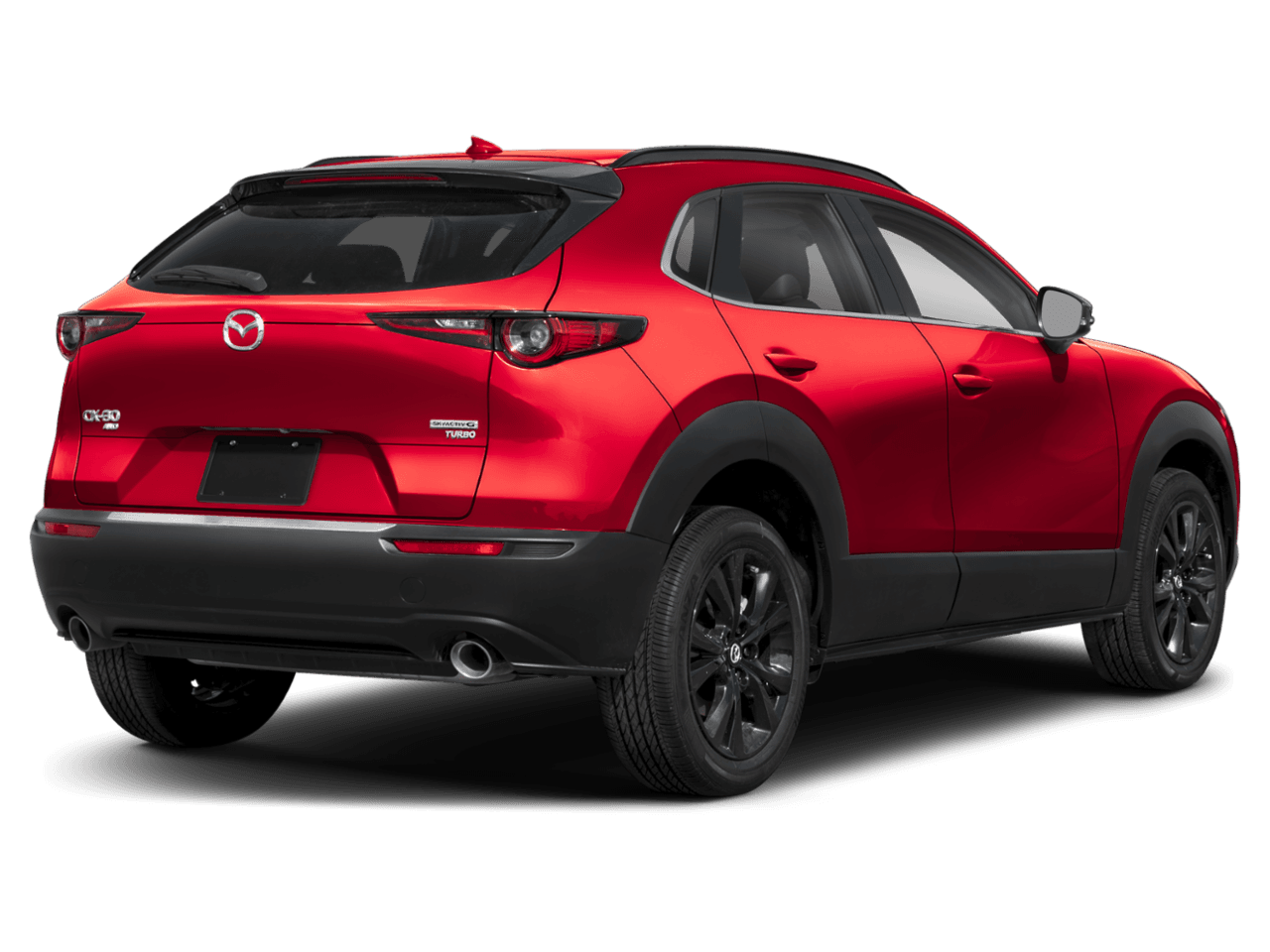 2025 Mazda CX-30 2.5 - Rear 3/4, facing to the right