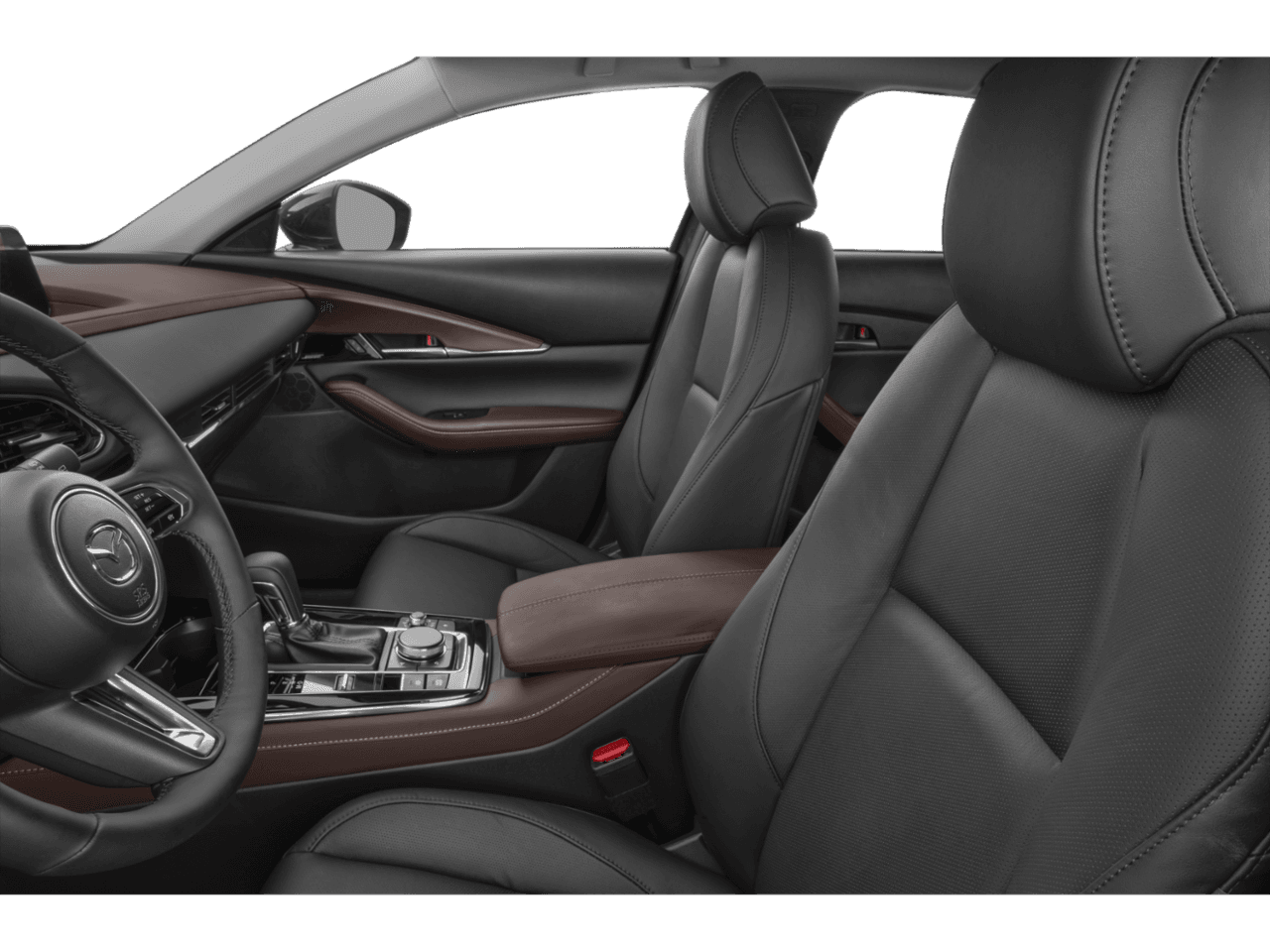 2025 Mazda CX-30 2.5 Turbo Premium Plus Package - Interior Driver's Side with Door Open, Front Seat Feature